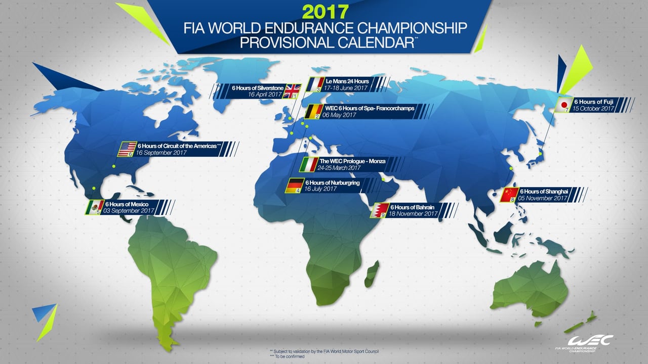 Calendar Wec 2017 | Nicolas Lapierre Chez Toyota Gazoo Racing Et Romain Dumas Chez Alpine ?