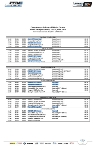 Ffsa Gt4: Deux Alpine A110 Gt4 Engagées Par Cmr À Dijon 13 Alpine A110 Gt4 Dijon Calendrier Engagés Ffsa Sro Cmr | Ffsa Gt4: Deux Alpine A110 Gt4 Engagées Par Cmr À Dijon