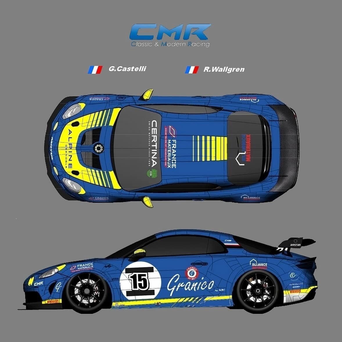 Alpine A110 Gt4 Gaël Castelli 2020 Livrée