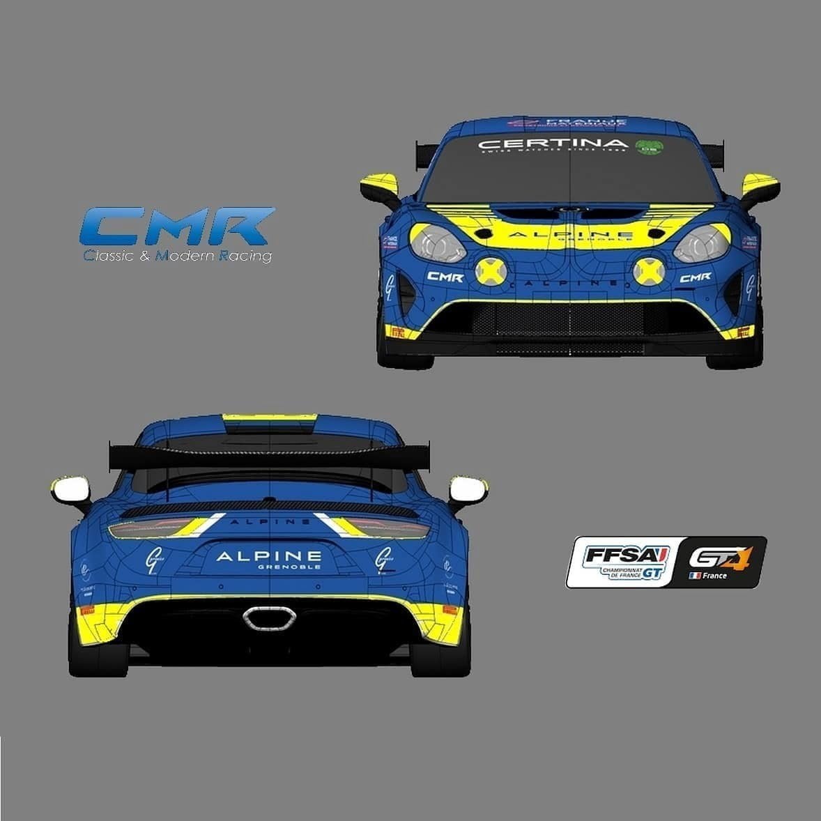 Alpine A110 Gt4 Gaël Castelli 2020 Livrée