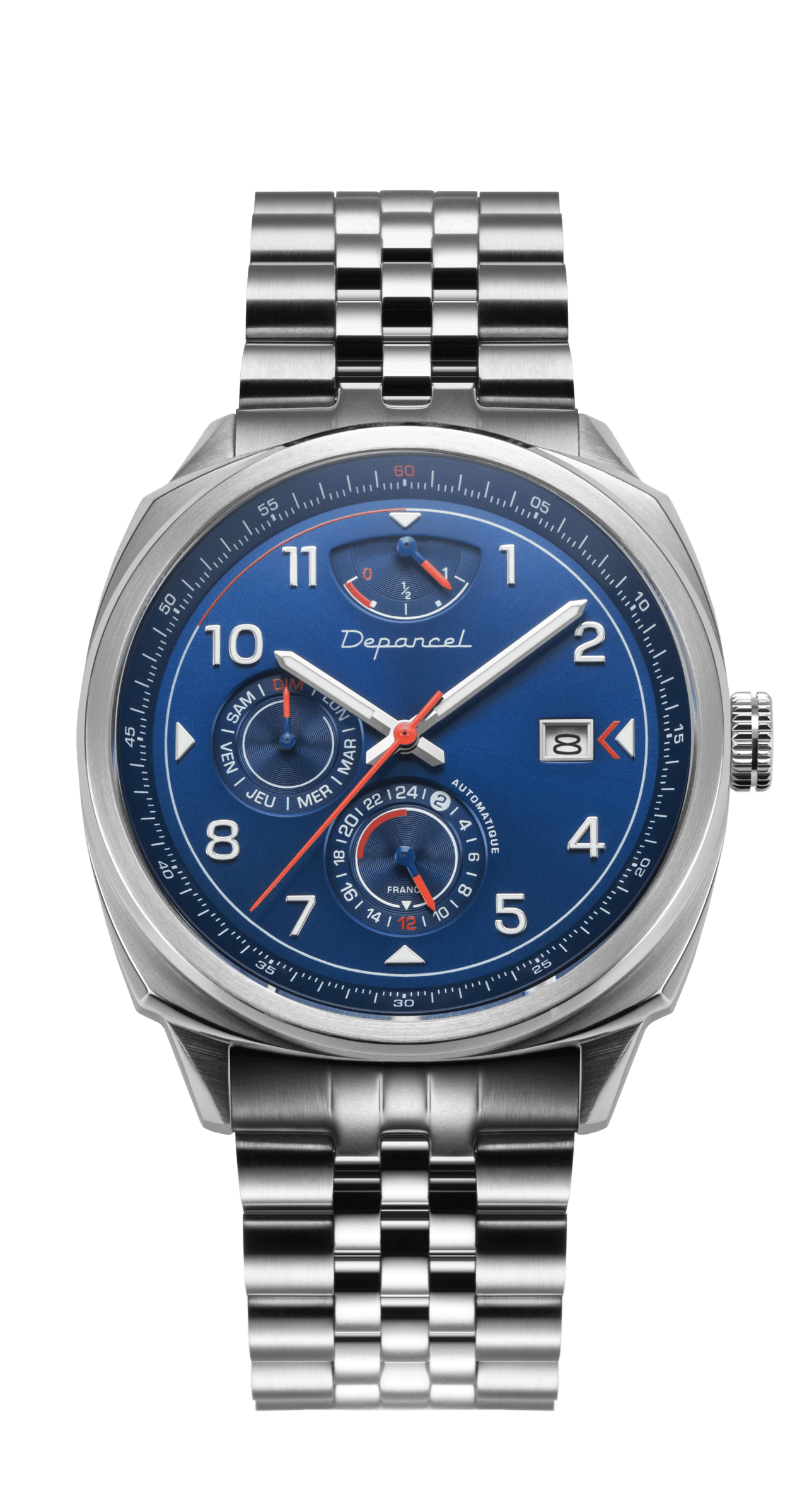 Depancel Auto Rs: L'Inspiration Bleue 8 Depancel Auto 110 Bracelet Métal Cadran Bleu | Depancel Auto Rs: L'Inspiration Bleue