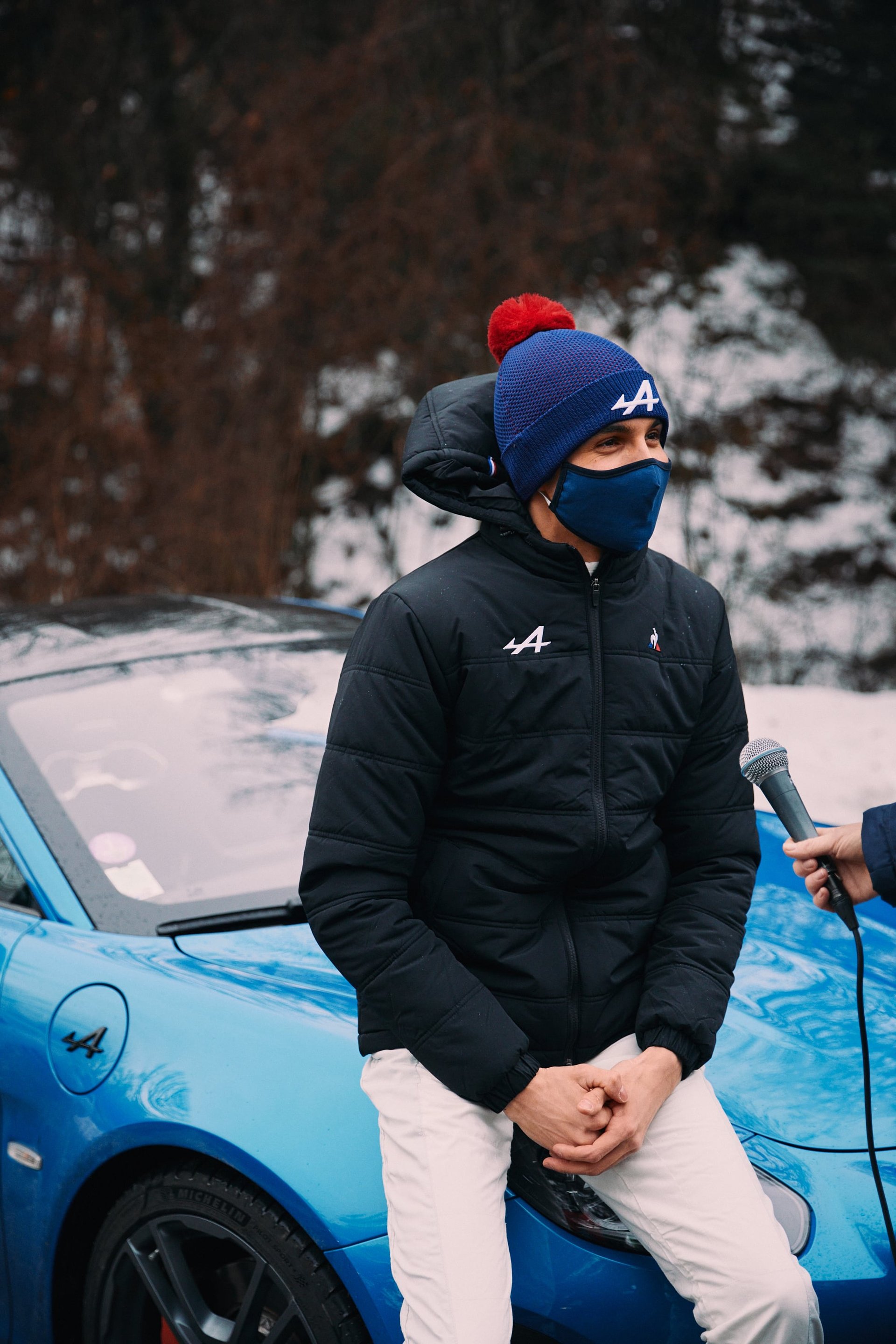 Esteban Ocon Rallye Monte-Carlo 2021 Alpine A110 F1 Team 