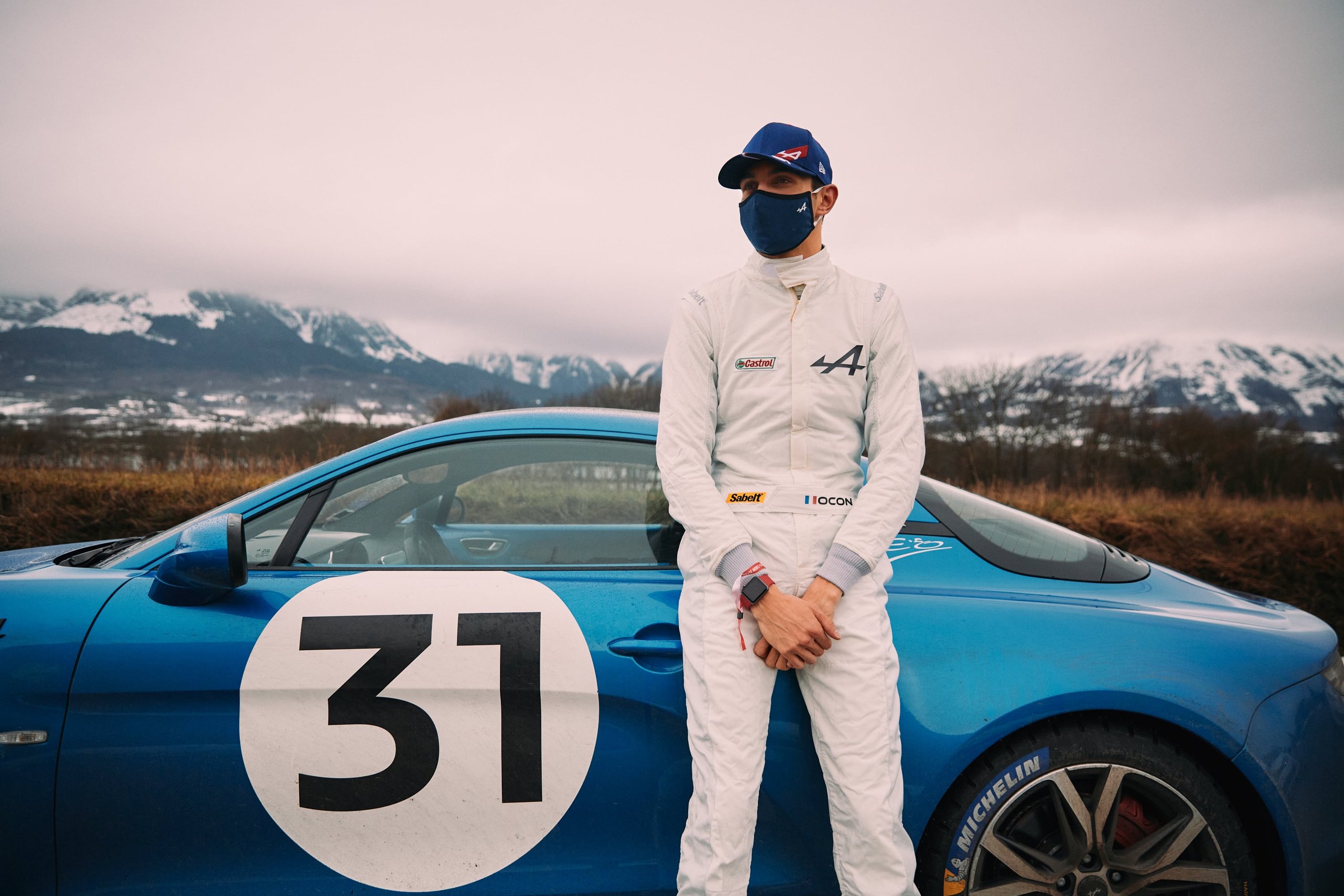 Esteban Ocon Rallye Monte-Carlo 2021 Alpine A110 F1 Team
