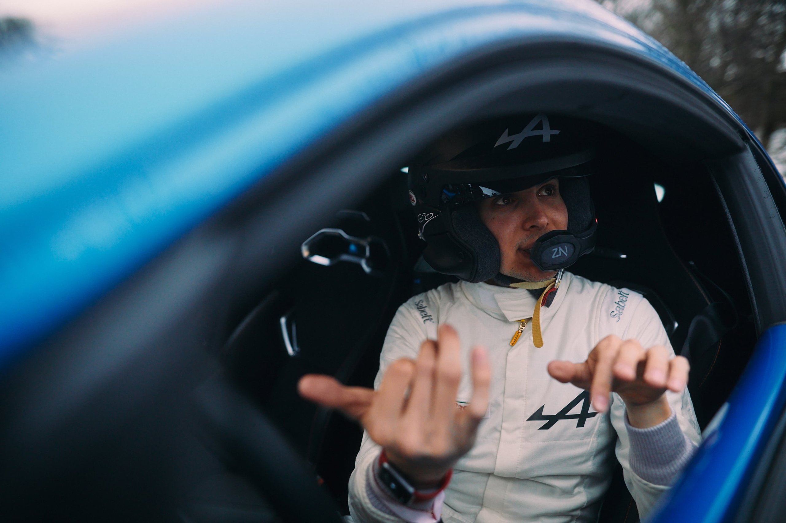 Esteban Ocon Rallye Monte Carlo 2021 Alpine A110 F1 Team 9 | Esteban Ocon S'Essaye À L'Alpine A110S Au Rallye Monte-Carlo