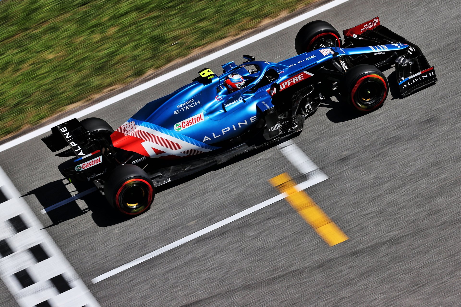 Alpine F1 Team N'A Pas Réussi À Confirmer En Course Au Gp D'Espagne 2021 10 Alpine F1 Team A521 Alonso Ocon Grand Prix Espagne 2021 Course