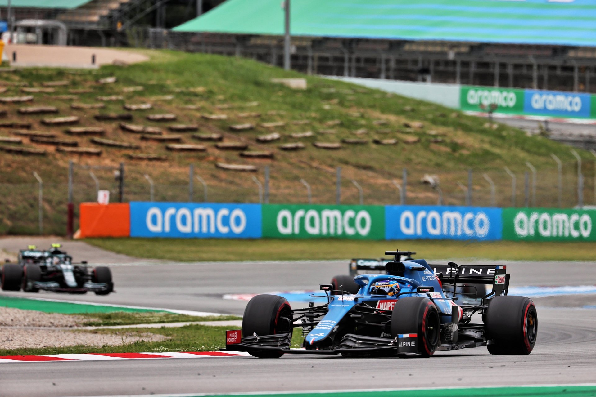 Alpine F1 Team N'A Pas Réussi À Confirmer En Course Au Gp D'Espagne 2021 4 Alpine F1 Team A521 Alonso Ocon Grand Prix Espagne 2021 Course