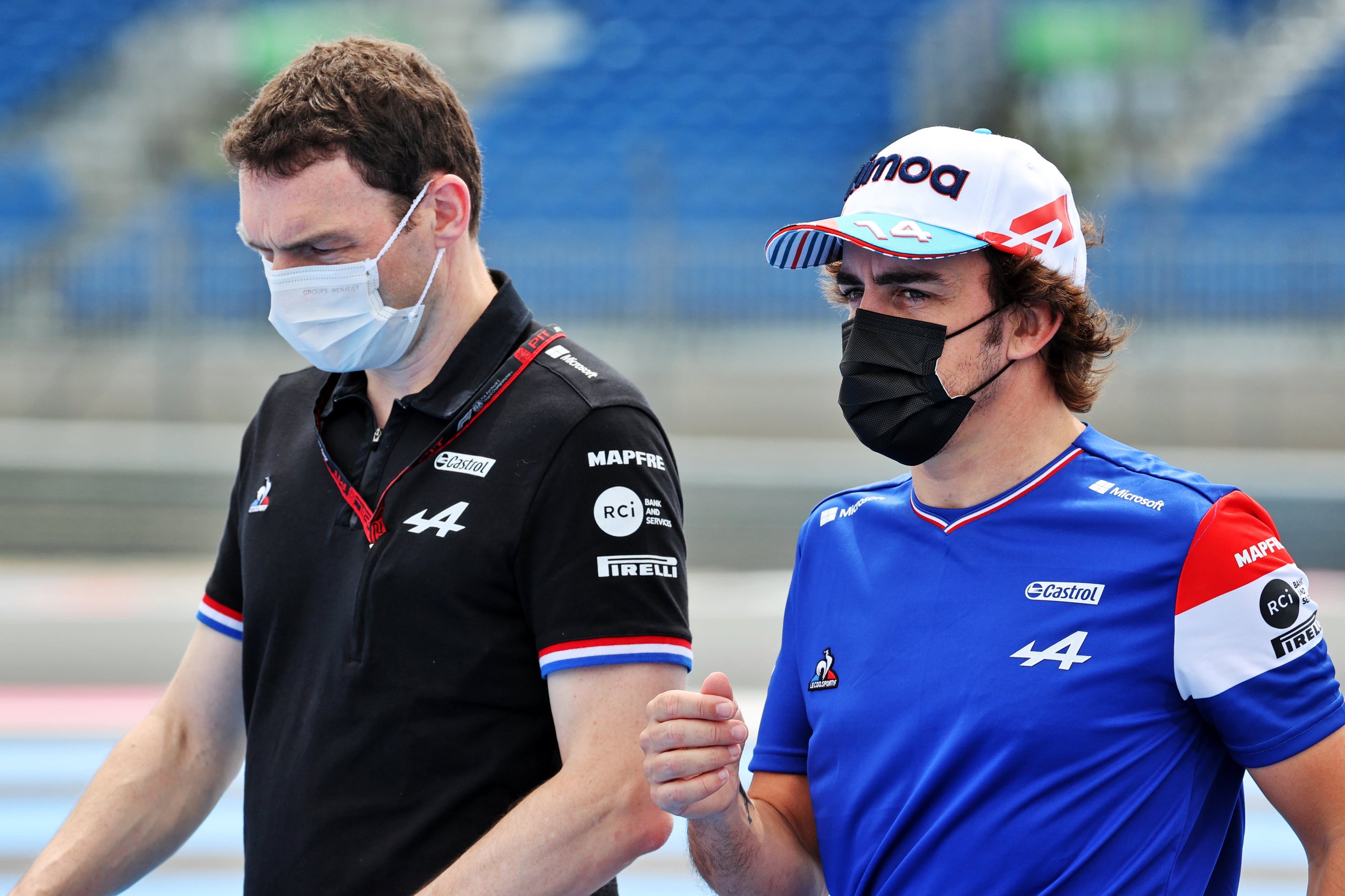 Alpine F1 : Alonso Entre En Q3, Ocon Bloque En Q2 Au Grand-Prix De France 12 Alpine F1 Team A521 Alonso Ocon Castellet Gp France 2021
