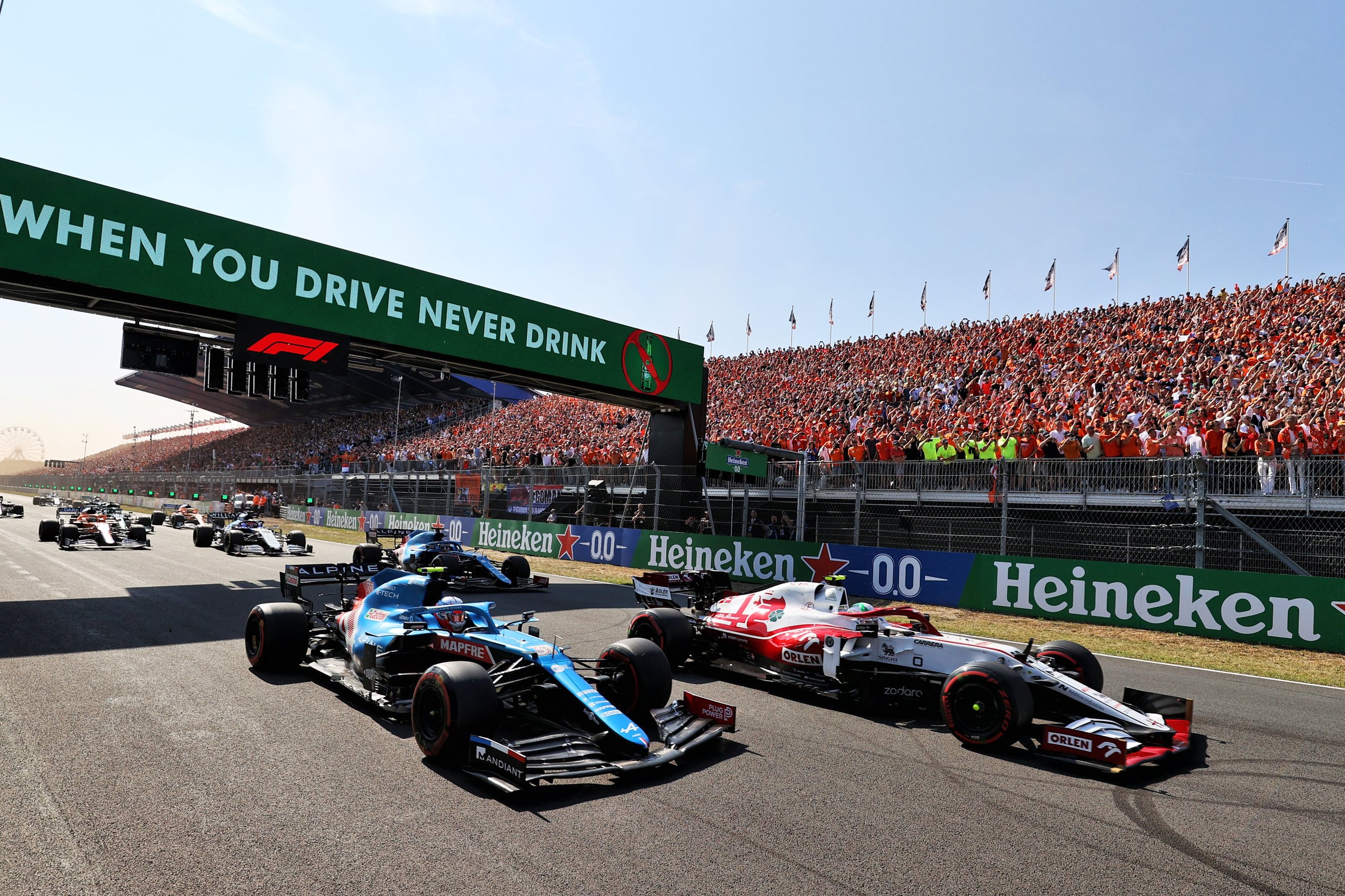 Alpine F1 Team A521 Zandvoort Alonso Ocon 2021 27 | Alpine F1 Team Et Fernando Alonso Atteignent La P6 À Zandvoort