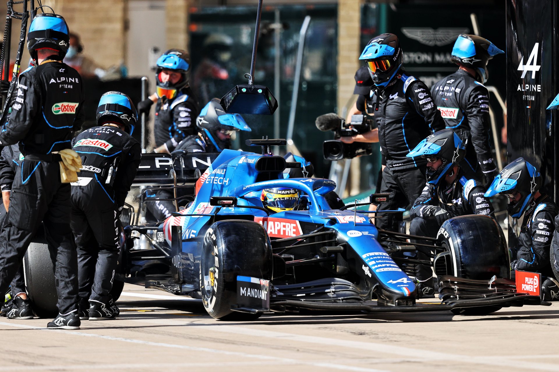 Alpine F1 Team A521 United States Texas Austin Alonso Ocon 2021
