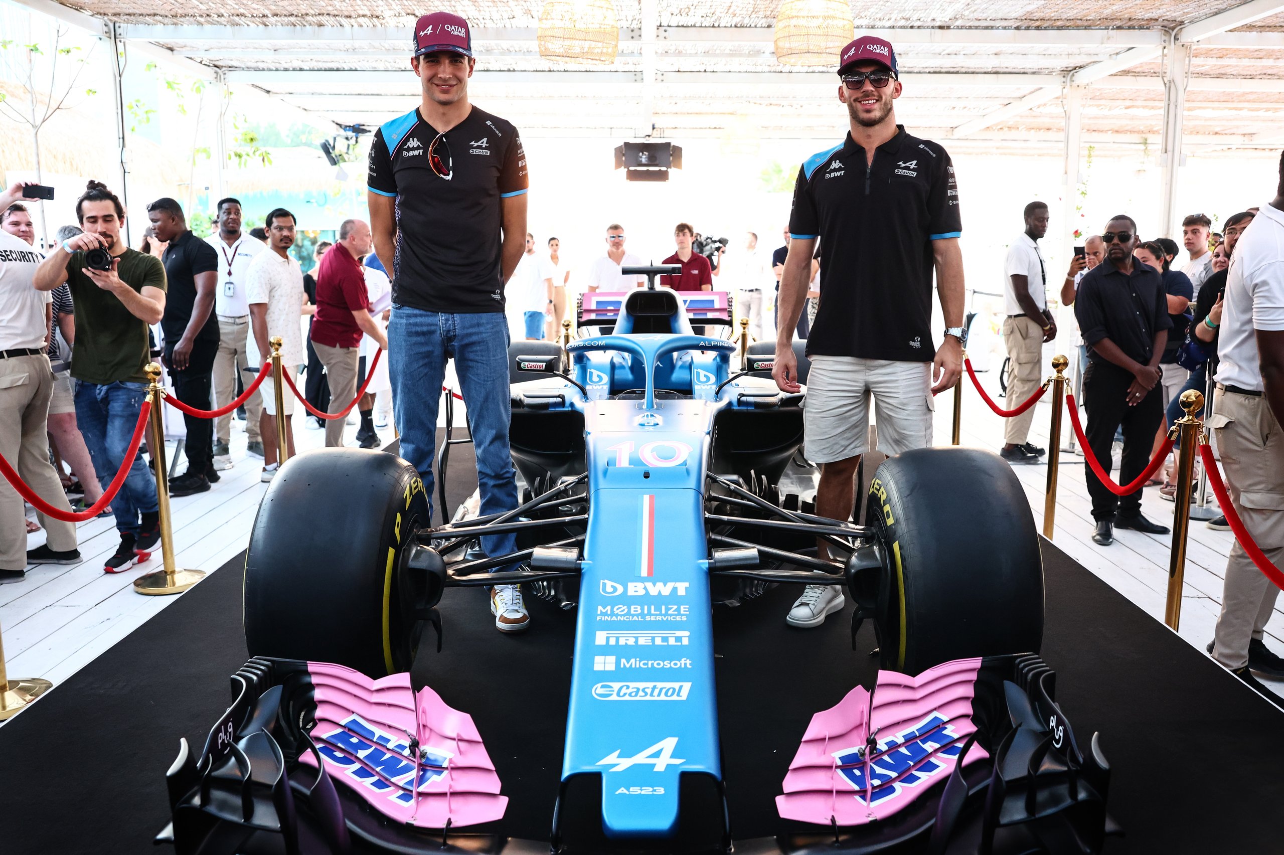 Alpine F1 Team A523 Esteban Ocon Pierre Gasly Grand Prix Qatar Airways 2023 Essais - 2