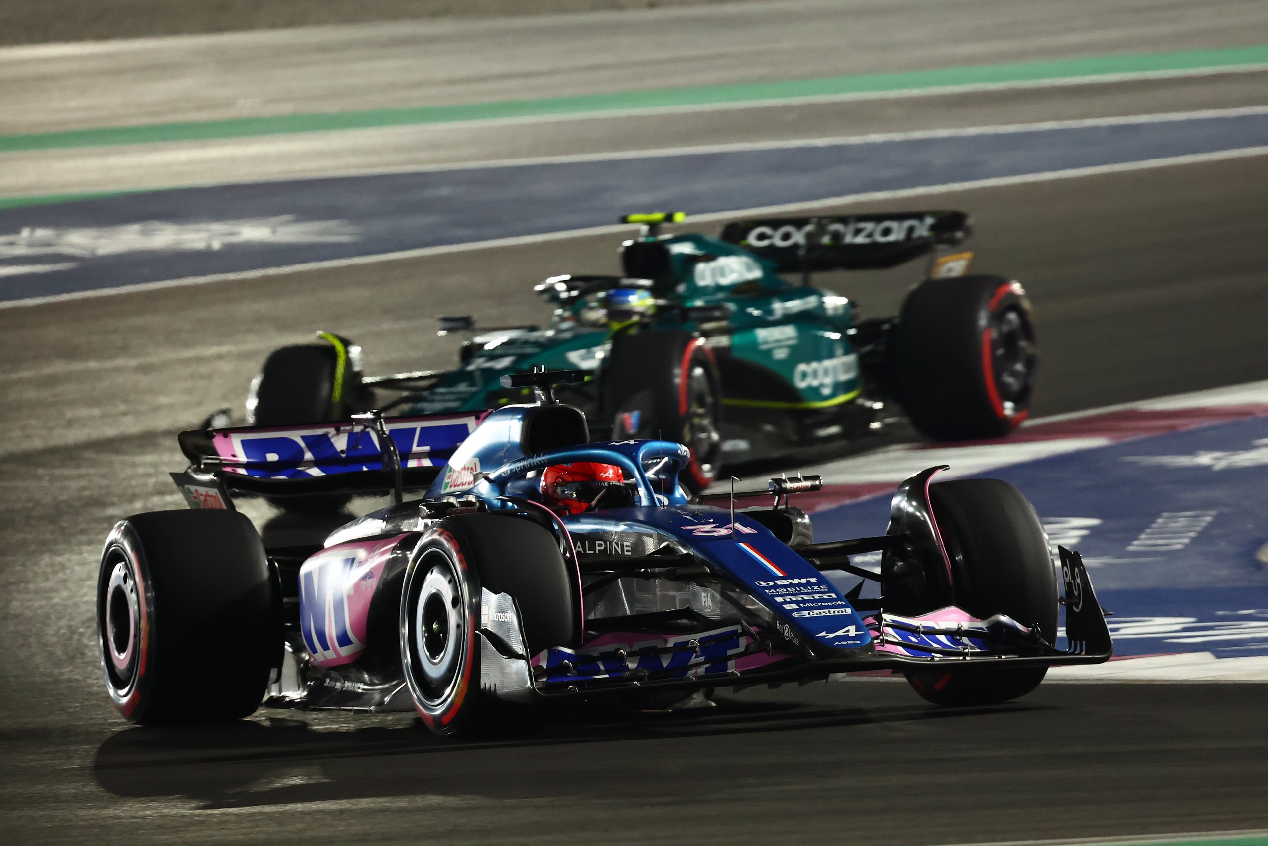 Alpine F1 Team A523 Esteban Ocon Pierre Gasly Grand Prix Qatar Airways 2023 Essais - 2