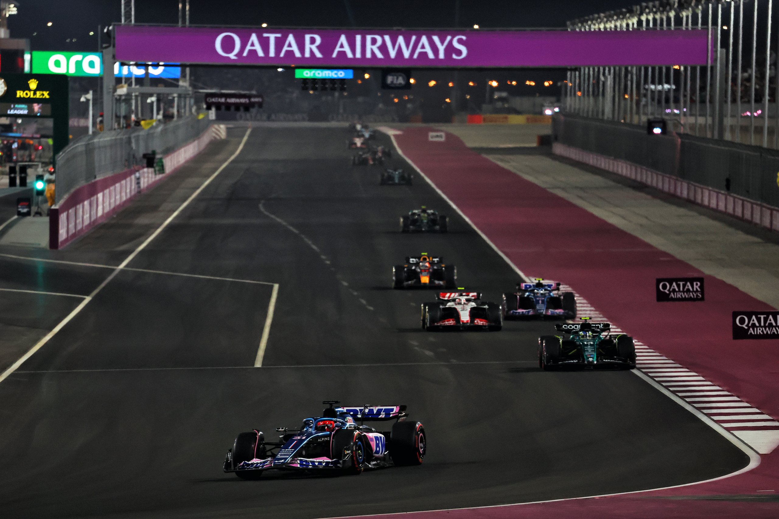 Alpine F1 Team A523 Esteban Ocon Pierre Gasly Grand Prix Qatar Airways 2023 Essais - 2