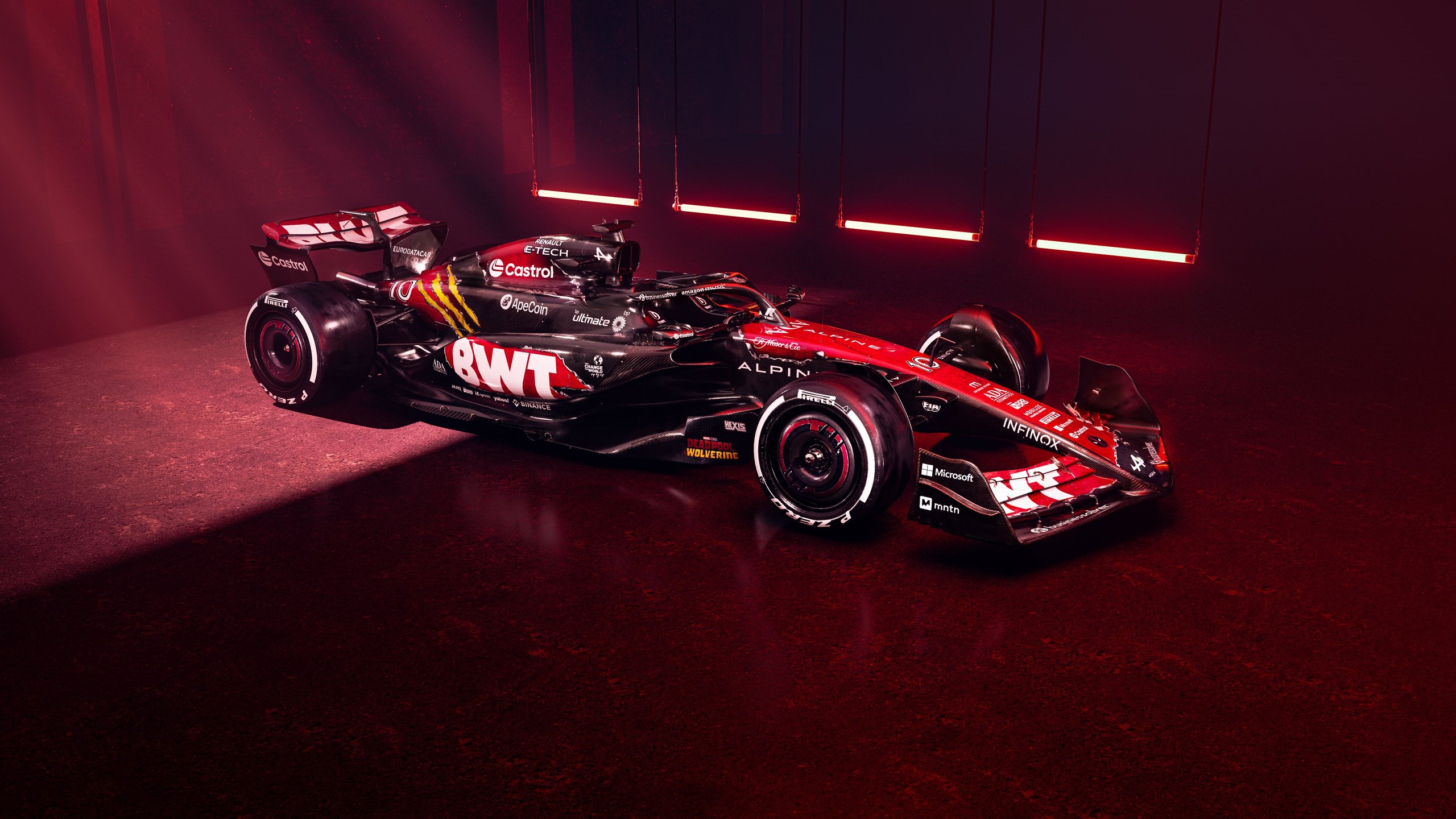 Alpine F1 Team A524 Esteban Ocon Pierre Gasly Grand Prix De Belgique 2024 Deadpool Wolverine Marvel 3 | Alpine F1 Team : 9E Place Pour Esteban Ocon Avec Une Livrée Deadpool Au Grand Prix De Spa-Francorchamps