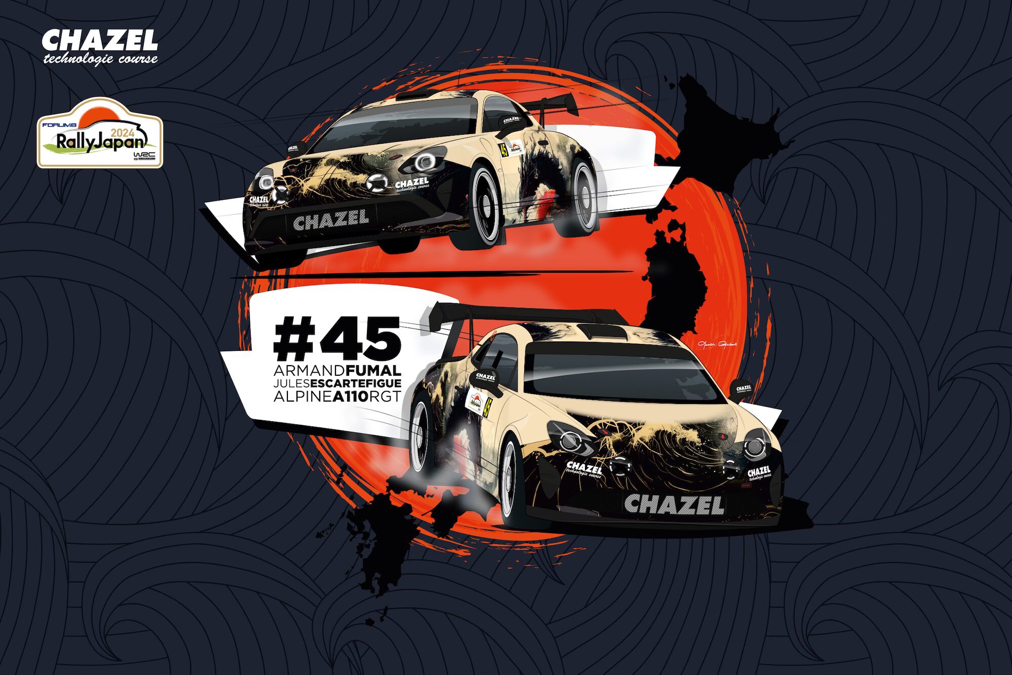 Alpine A110 Rally Chazel Japon 2024 Forum8