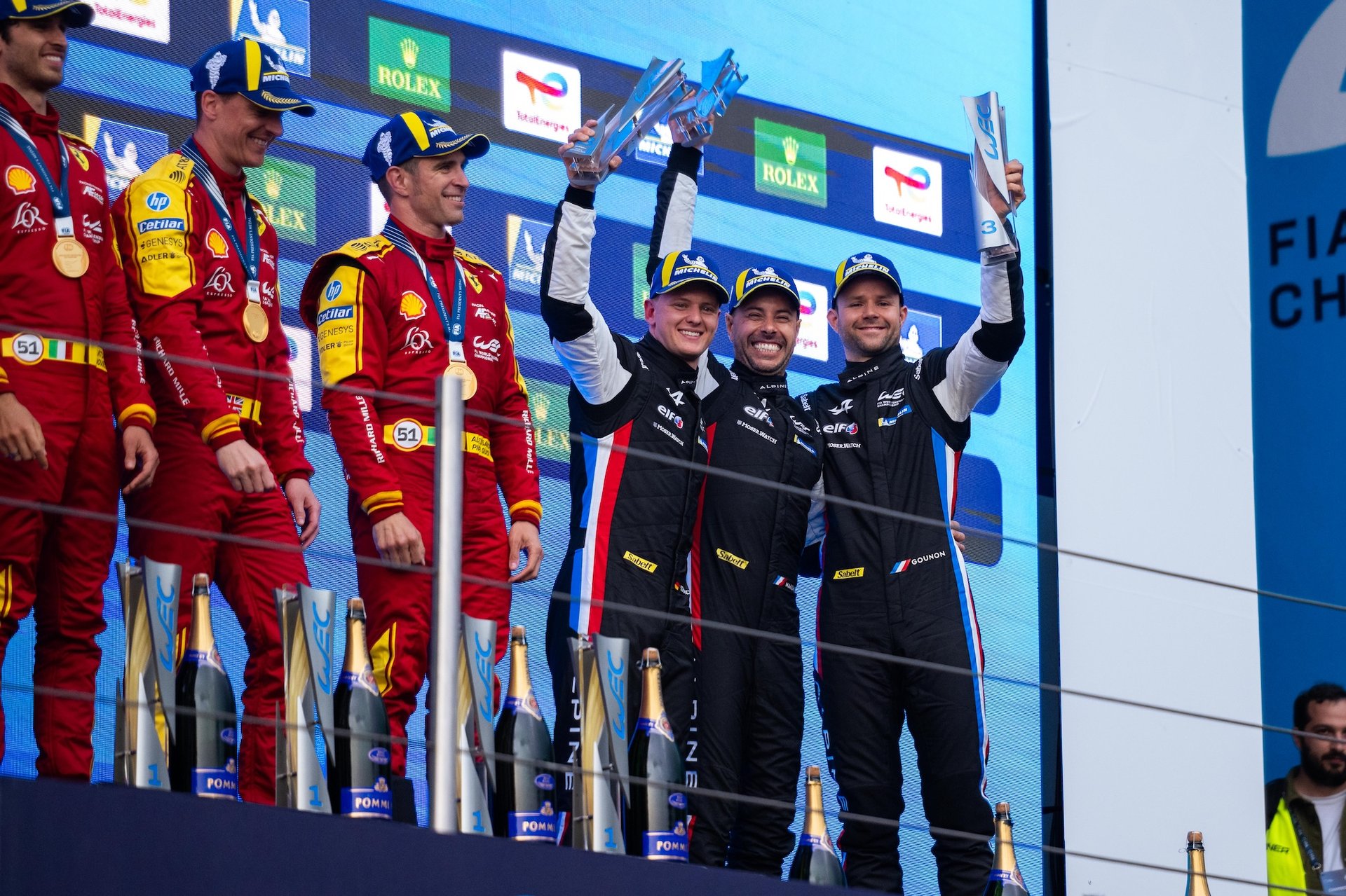 Alpine Endurance Team Rebondit À Imola Avec Un Podium Mérité Pour La N°36 12 Alpine Endurance Team A424 Chatin Gounon Habsburg Schumacher Makowiecki Milesi Wec Imola 2025