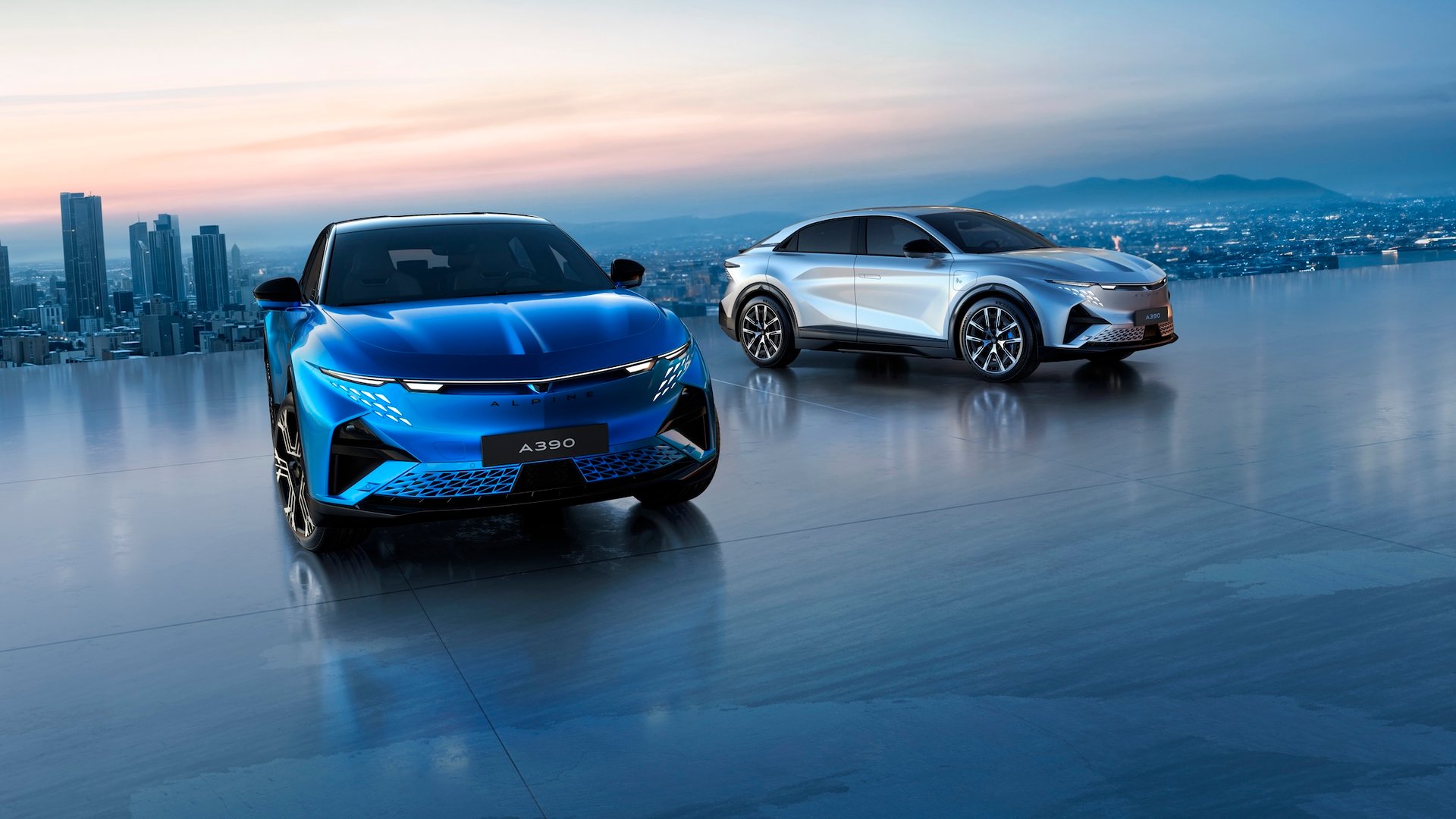 Alpine A390 Révélation 27 Mai 2025 Dieppe World Premiere Vue Extérieure Fastback Électrique