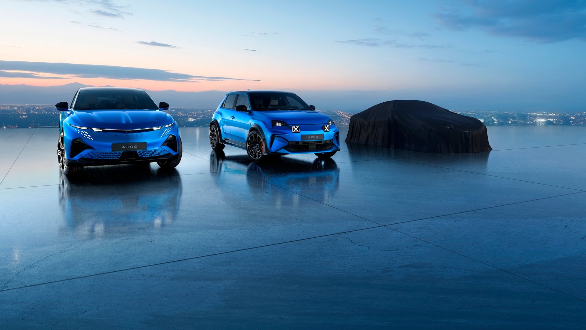 Alpine A390 Révélation 27 Mai 2025 Dieppe World Premiere Vue Extérieure Fastback Électrique
