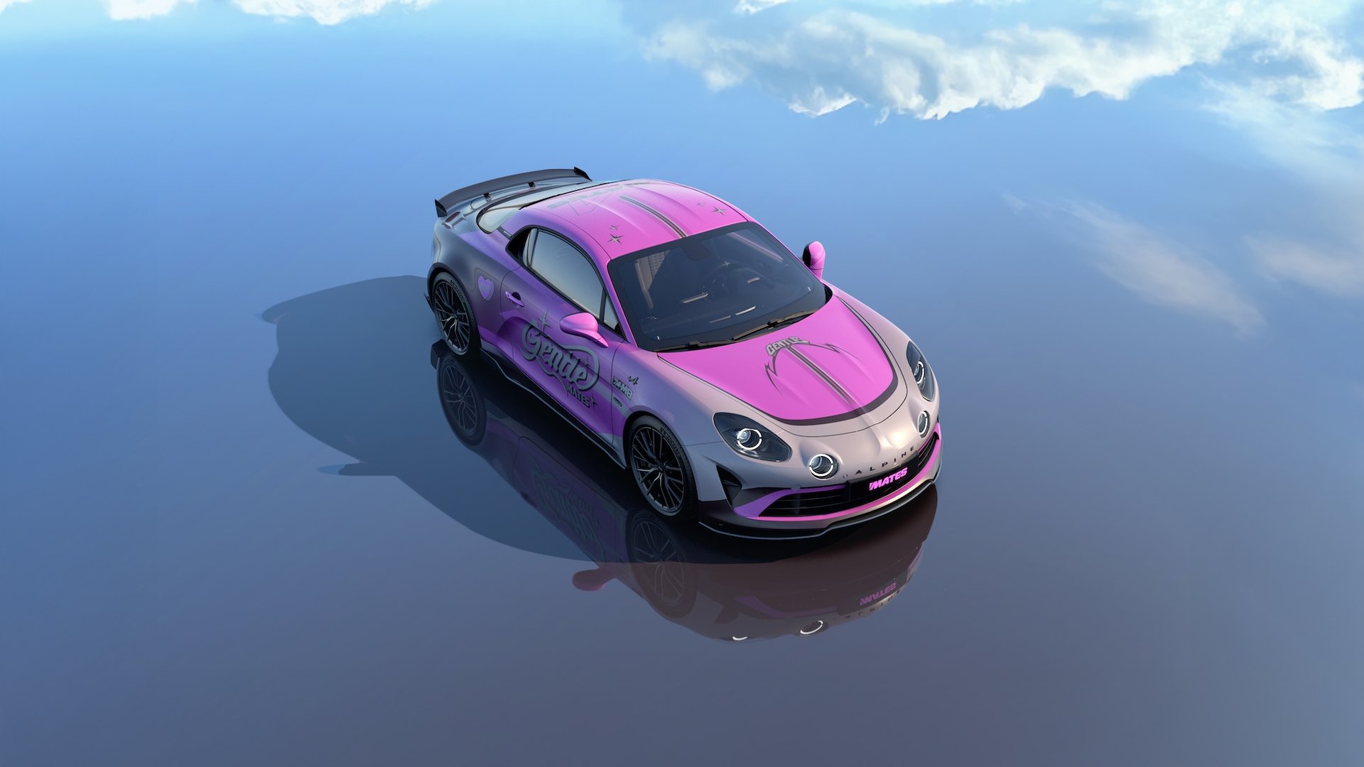 Alpine A110 X Gentle Mates : L’esport De Squeezie, Gotaga Et Brawks S’invite Sur La Berlinette 4 Alpine_A110_Gts_X_Gentlemates_Gpexplorer3_Squeezie_Gotaga_Brawks_Nikof_Ana_Kaatsup_2025 - 1