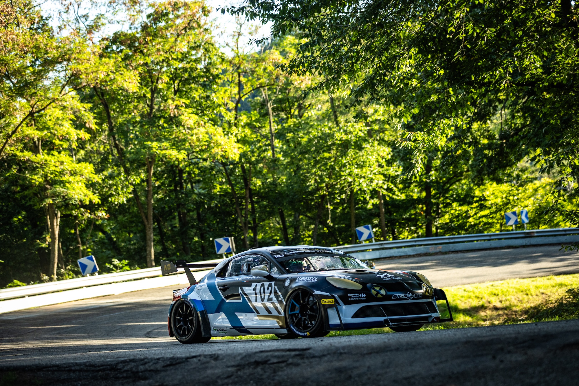 Anthony Dubois Sacré Champion De France De La Montagne Production Avec L’alpine A110 Evo 12 Anthony Dubois Au Volant De L’alpine A110 Evo Lors De La Course De Côte De Turckheim – 3 Épis, Épreuve Décisive Du Championnat De France De La Montagne 2025