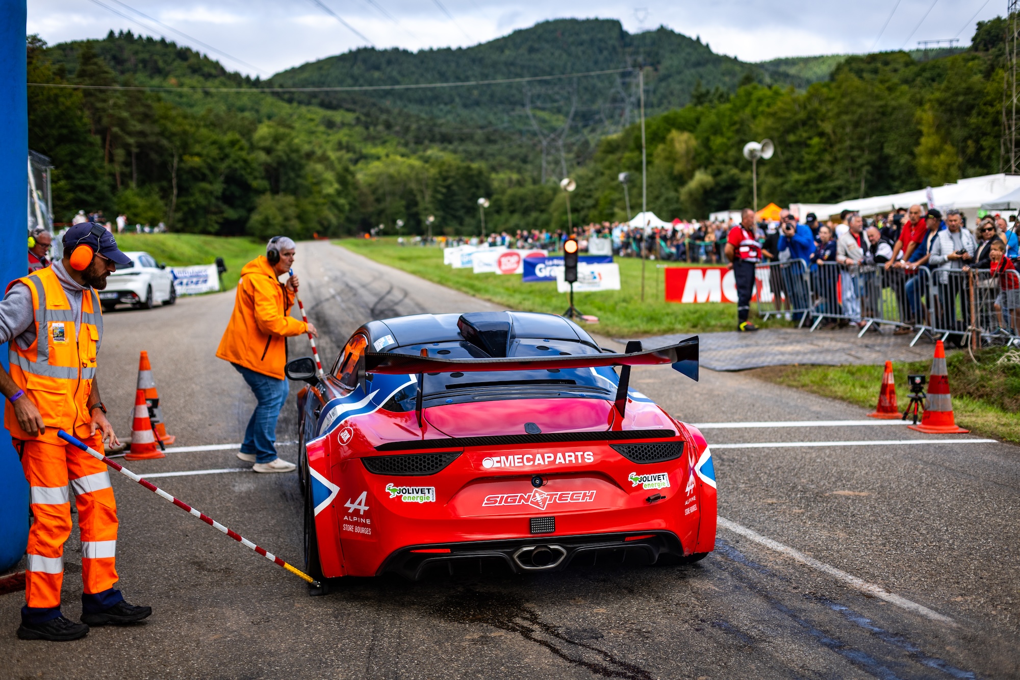 Anthony Dubois Sacré Champion De France De La Montagne Production Avec L’alpine A110 Evo 10 Anthony Dubois Au Volant De L’alpine A110 Evo Lors De La Course De Côte De Turckheim – 3 Épis, Épreuve Décisive Du Championnat De France De La Montagne 2025