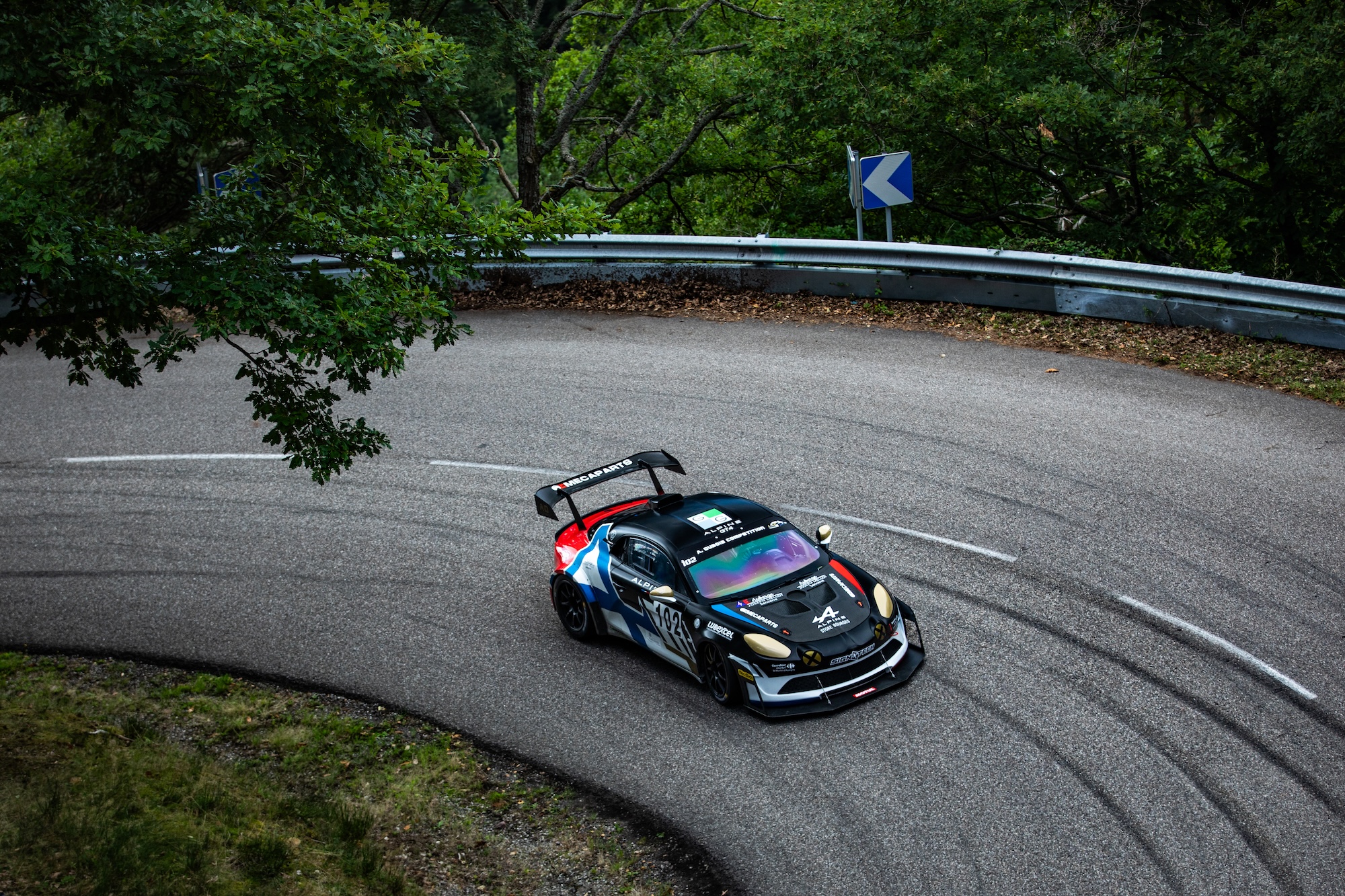 Anthony Dubois Sacré Champion De France De La Montagne Production Avec L’alpine A110 Evo 24 Anthony Dubois Au Volant De L’alpine A110 Evo Lors De La Course De Côte De Turckheim – 3 Épis, Épreuve Décisive Du Championnat De France De La Montagne 2025
