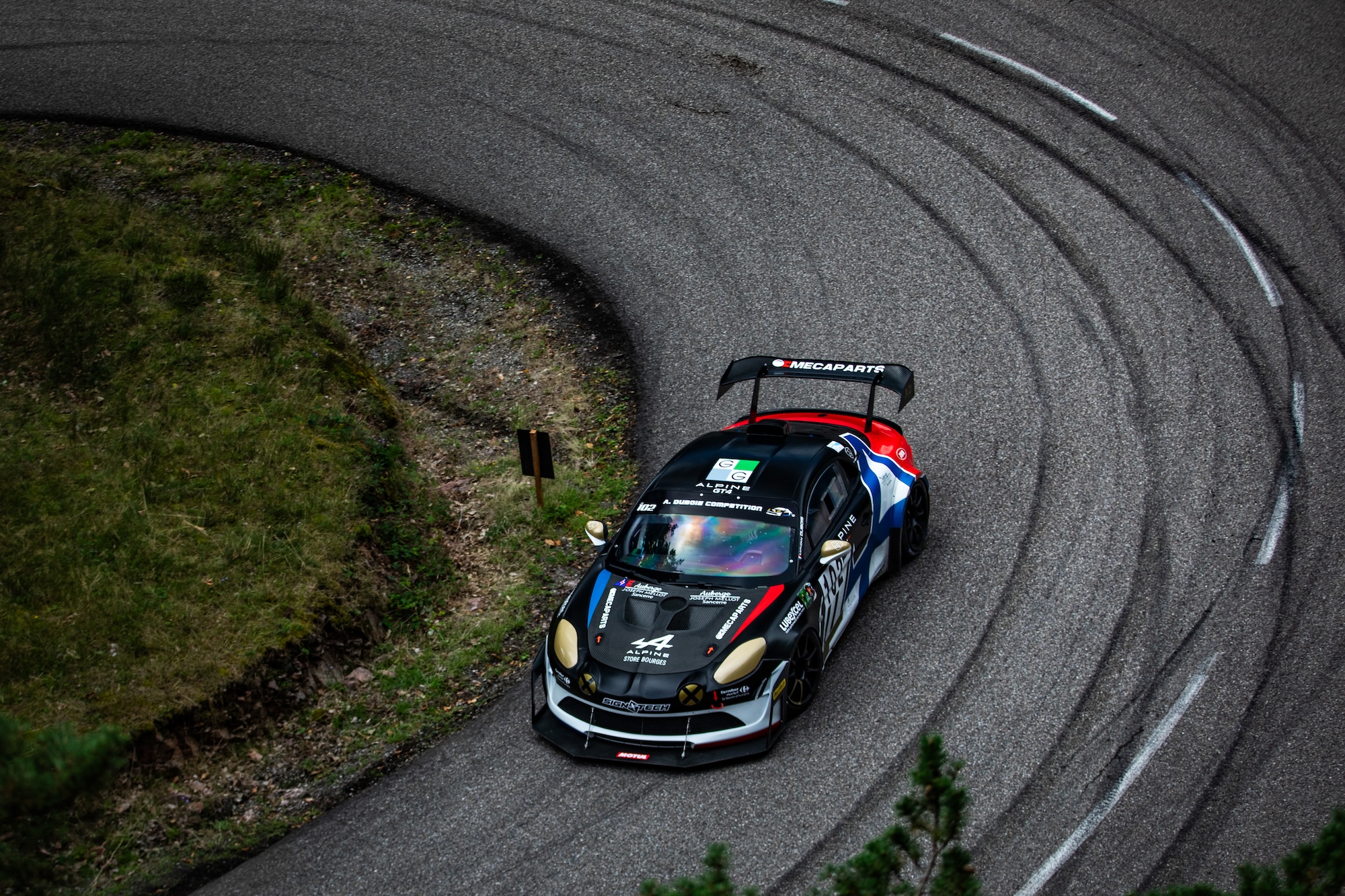 Anthony Dubois Sacré Champion De France De La Montagne Production Avec L’alpine A110 Evo 23 Anthony Dubois Au Volant De L’alpine A110 Evo Lors De La Course De Côte De Turckheim – 3 Épis, Épreuve Décisive Du Championnat De France De La Montagne 2025