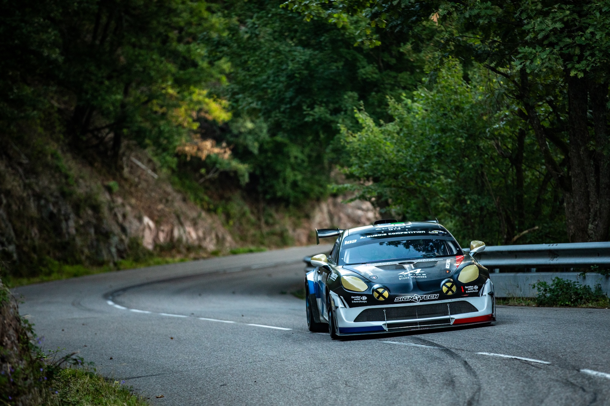 Anthony Dubois Sacré Champion De France De La Montagne Production Avec L’alpine A110 Evo 22 Anthony Dubois Au Volant De L’alpine A110 Evo Lors De La Course De Côte De Turckheim – 3 Épis, Épreuve Décisive Du Championnat De France De La Montagne 2025