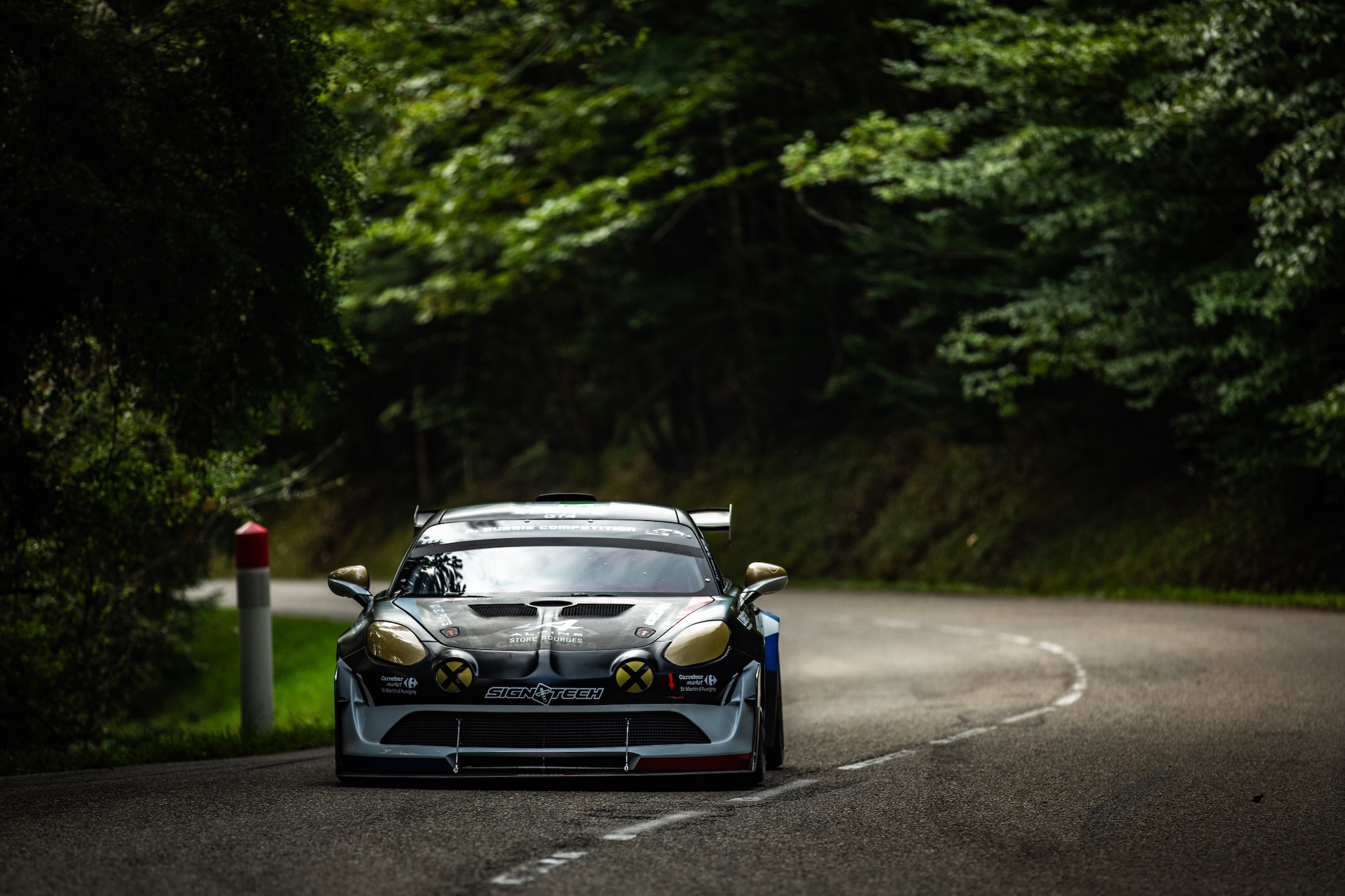 Anthony Dubois Sacré Champion De France De La Montagne Production Avec L’alpine A110 Evo 21 Anthony Dubois Au Volant De L’alpine A110 Evo Lors De La Course De Côte De Turckheim – 3 Épis, Épreuve Décisive Du Championnat De France De La Montagne 2025
