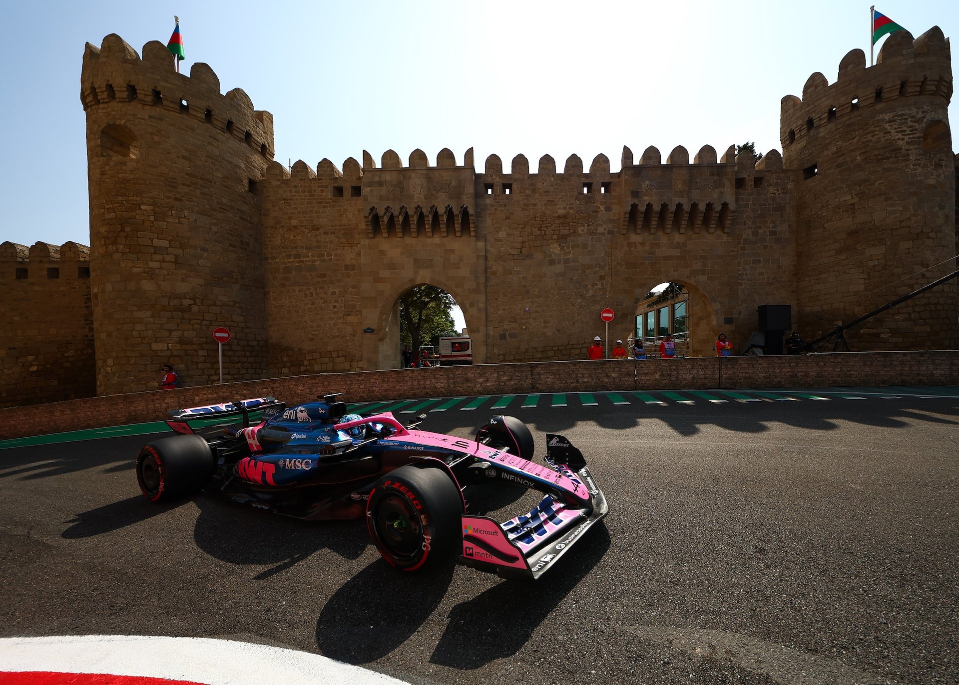 Baku, Azerbaijan - September 19: Pierre Gasly Of France Driving The (10) Alpine F1 A525 Renault On Track During Practice Ahead Of The F1 Grand Prix Of Azerbaijan At Baku City Circuit On September 19, 2025 In Baku, Azerbaijan. (Photo By Joe Portlock/Getty Images)