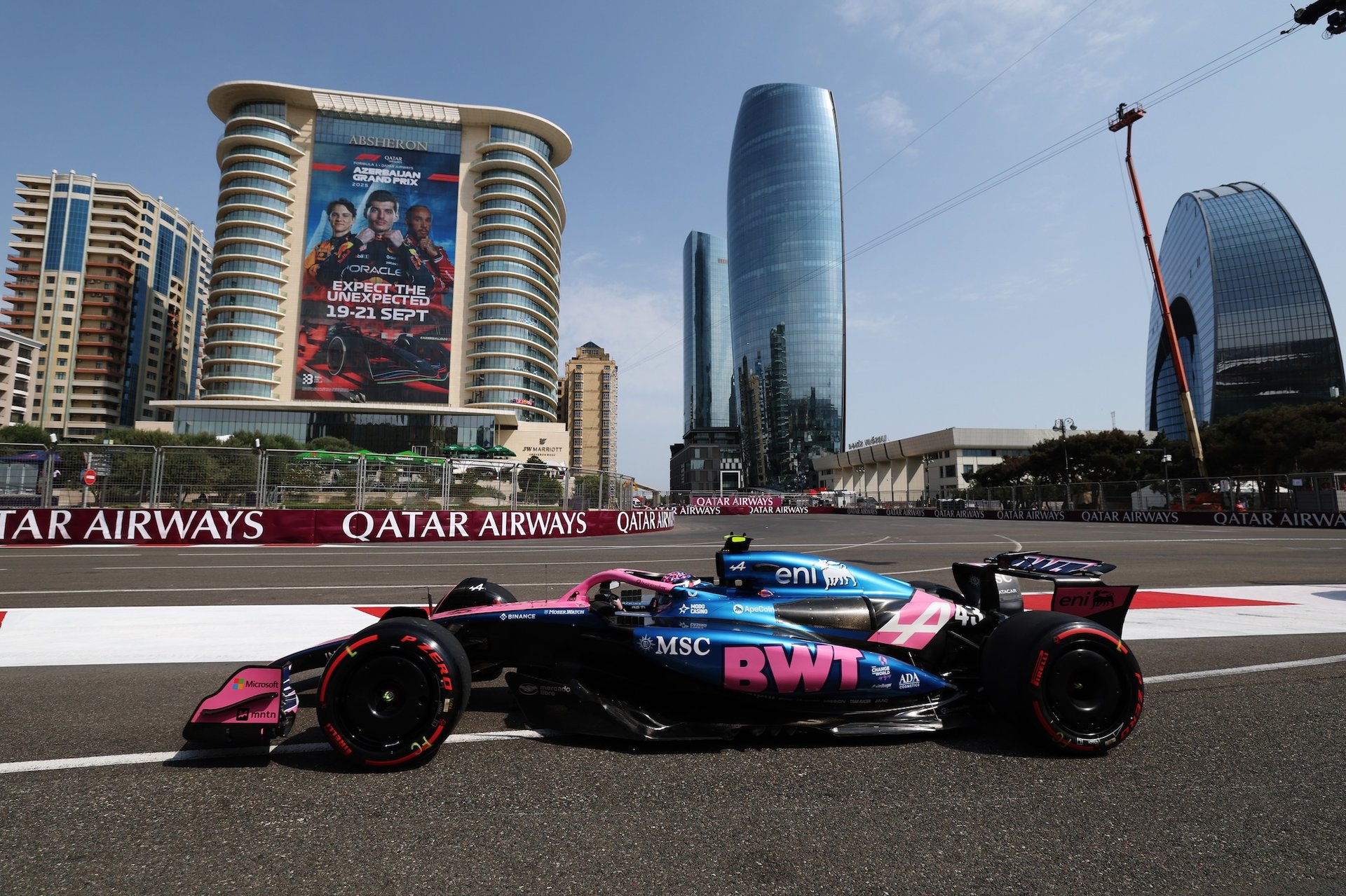 Baku, Azerbaijan - September 19: Franco Colapinto Of Argentina Driving The (43) Alpine F1 A525 Renault On Track During Practice Ahead Of The F1 Grand Prix Of Azerbaijan At Baku City Circuit On September 19, 2025 In Baku, Azerbaijan. (Photo By Mark Thompson/Getty Images)