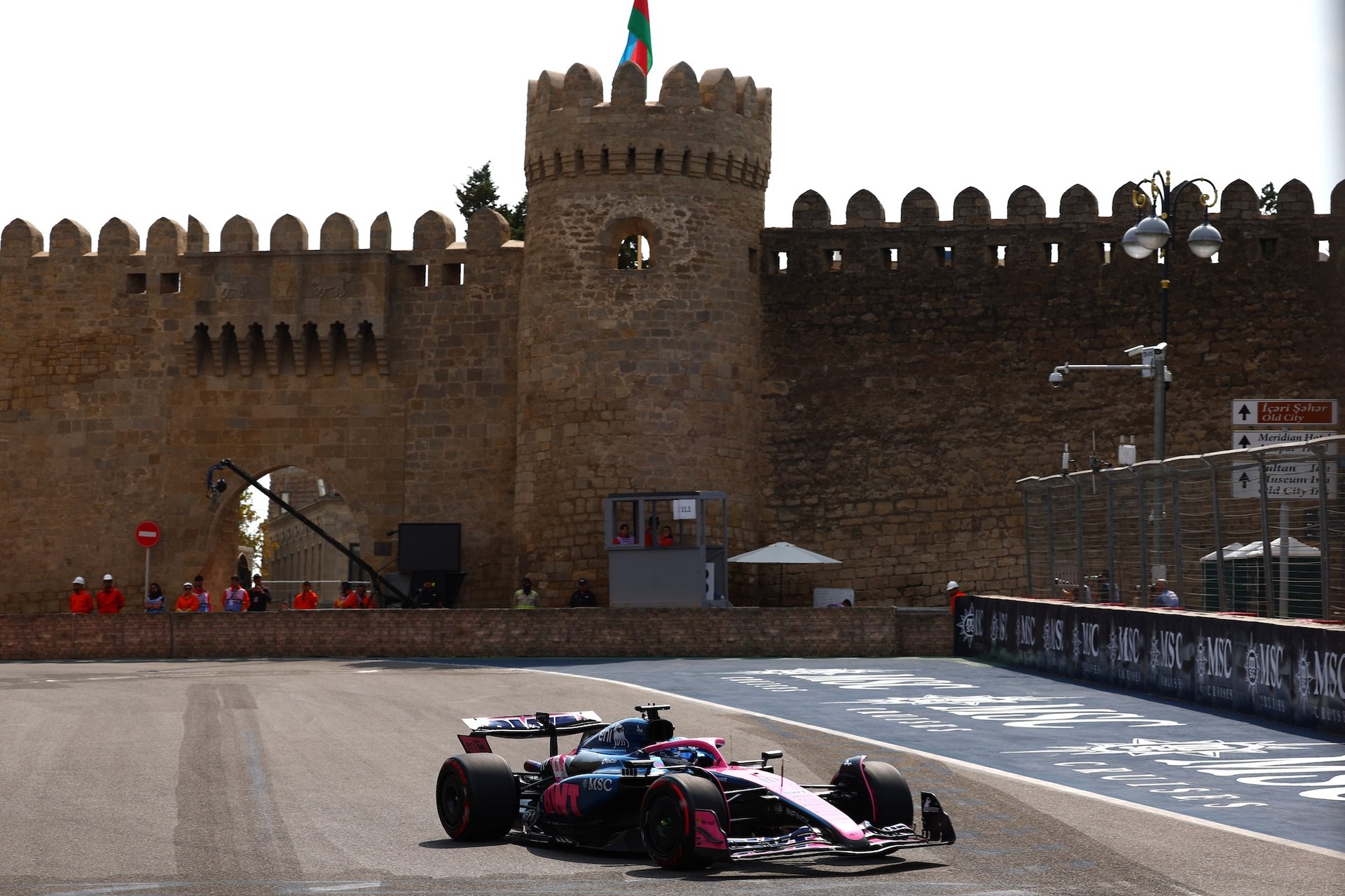 Baku, Azerbaijan - September 19: Pierre Gasly Of France Driving The (10) Alpine F1 A525 Renault On Track During Practice Ahead Of The F1 Grand Prix Of Azerbaijan At Baku City Circuit On September 19, 2025 In Baku, Azerbaijan. (Photo By Joe Portlock/Getty Images)