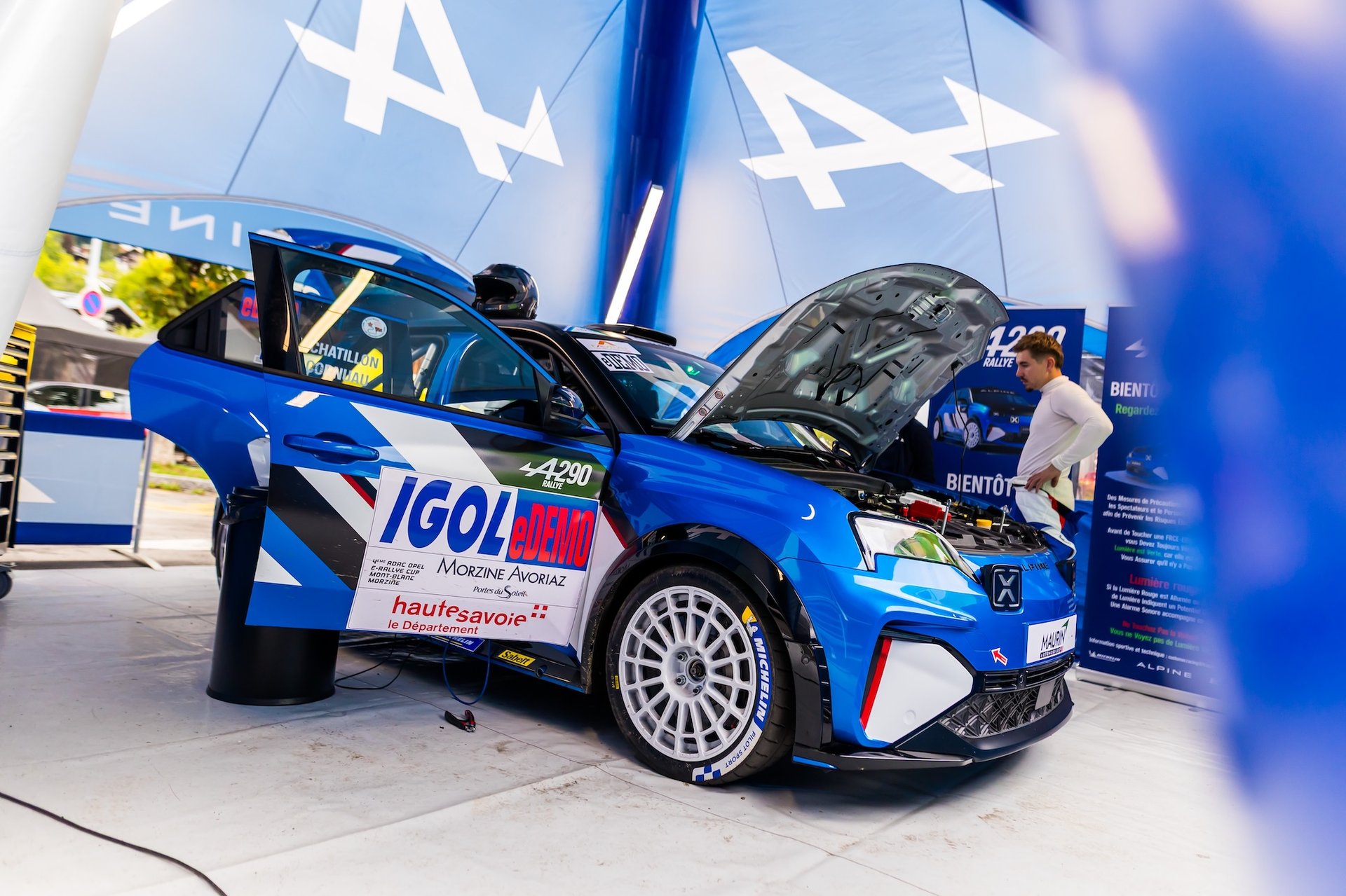 Le Trophée Alpine A290 Rallye 2026 : La Montée En Puissance D’un Nouvel Emblème 8 00 Chatillon Mattéo, Cornuau Maxence, Alpine A290 Rallye, Ambiance During The Rallye Mont-Blanc Morzine 2025, 6Th Round Of The Championnat De France Des Rallyes 2025, From September 5 To 6, 2025 In Morzine, France - Photo Bastien Roux / Dppi