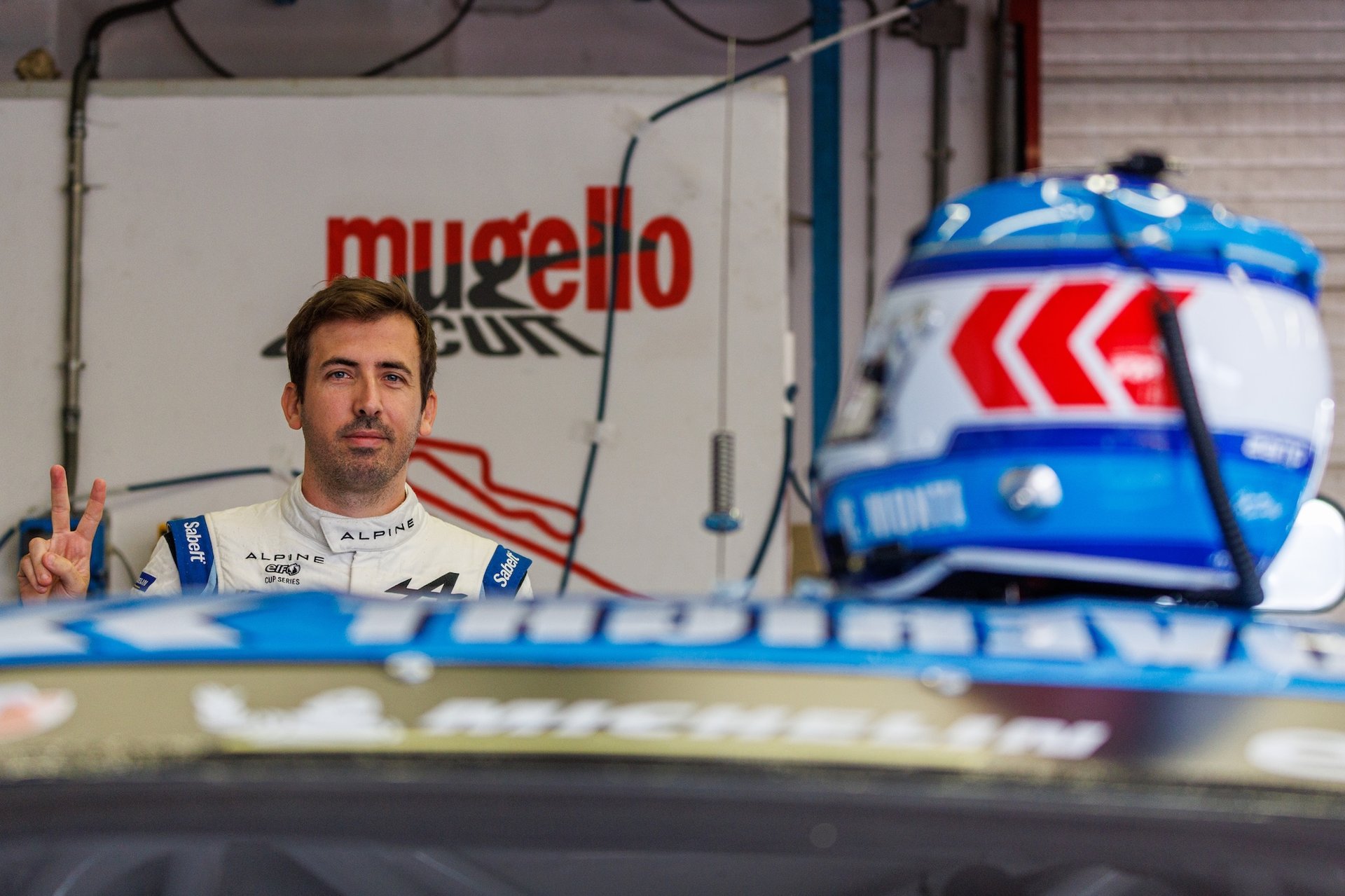 Monti Romain (Fra), Chazel Technologie Course, Alpine Elf Cup Series, Portrait During The 5Th Round Of The Alpine Elf Cup Series 2025, From September 5 To 7, 2025 On The Autodromo Internazionale Del Mugello, In Scarperia E San Piero, Italy - Photo Alexandre Guillaumot / Dppi