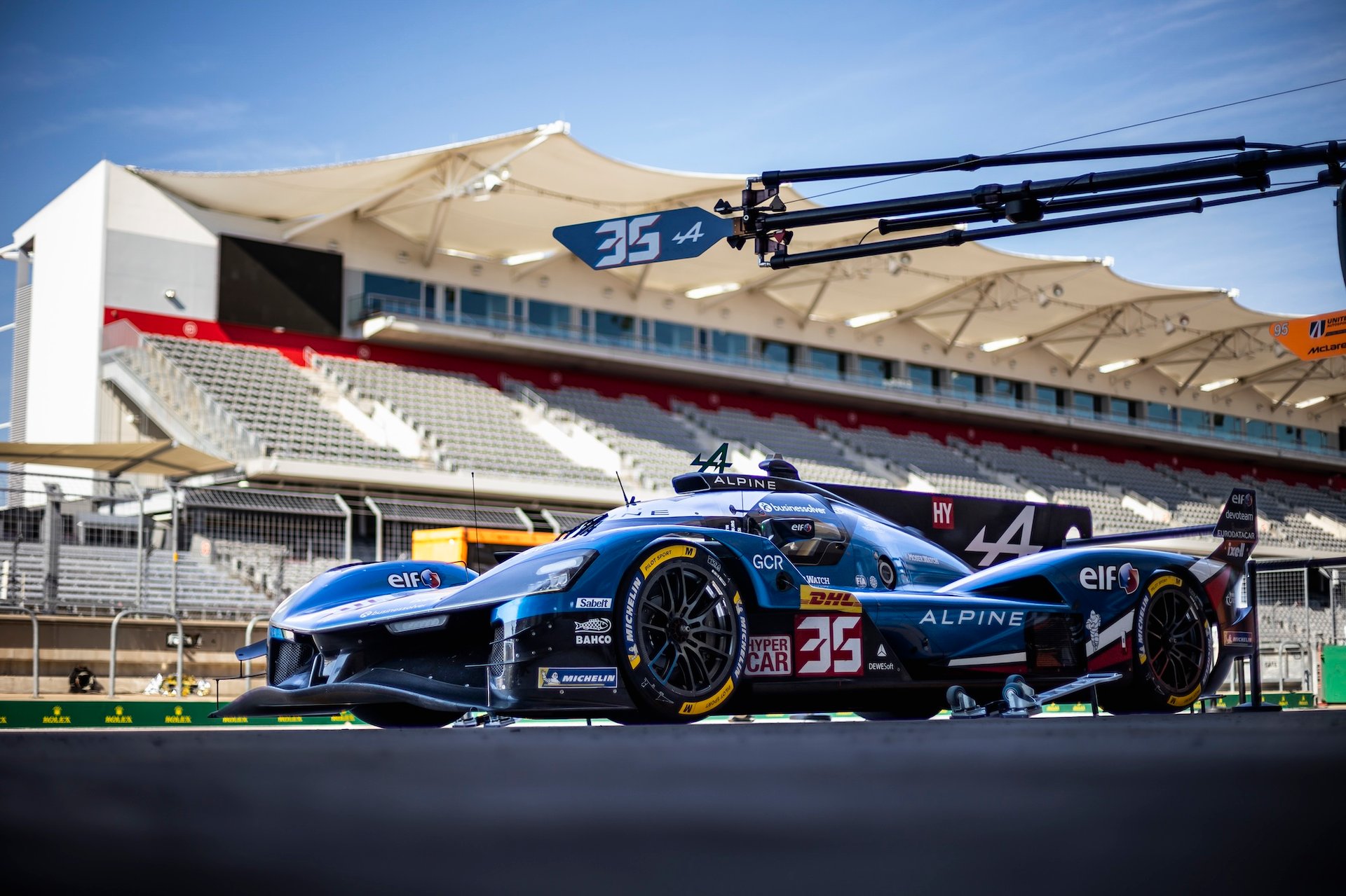 Wec Austin 2025 : Alpine Endurance Team Piégée Par La Pluie, Un Retour Manqué Au Texas 58 35 Chatin Paul-Loup (Fra), Habsburg Ferdinand (Aut), Milesi Charles (Fra), Alpine Endurance Team, Alpine A424, #35, Hypercar, Illustration During The Lone Star Le Mans 2025, 6Th Round Of The 2025 Fia World Endurance Championship, From September 5 To 7, 2025 On The Circuit Of The Americas In Austin, Texas, United States Of America - Photo Thomas Fenetre / Dppi