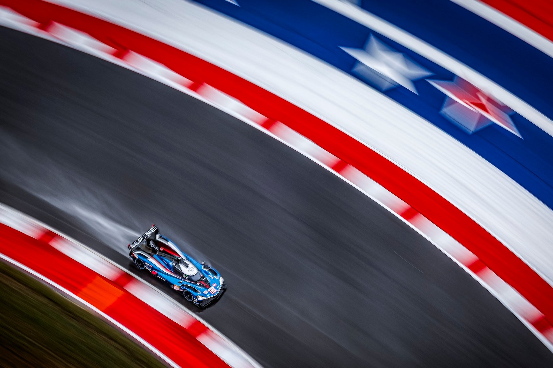 Wec Austin 2025 : Alpine Endurance Team Piégée Par La Pluie, Un Retour Manqué Au Texas 4 35 Chatin Paul-Loup (Fra), Habsburg Ferdinand (Aut), Milesi Charles (Fra), Alpine Endurance Team, Alpine A424 #35, Hypercar, Action, During The Lone Star Le Mans 2025, 6Th Round Of The 2025 Fia World Endurance Championship, From September 5 To 7, 2025 On The Circuit Of The Americas In Austin, Texas, United States Of America - Photo Frederic Le Floc'H / Dppi