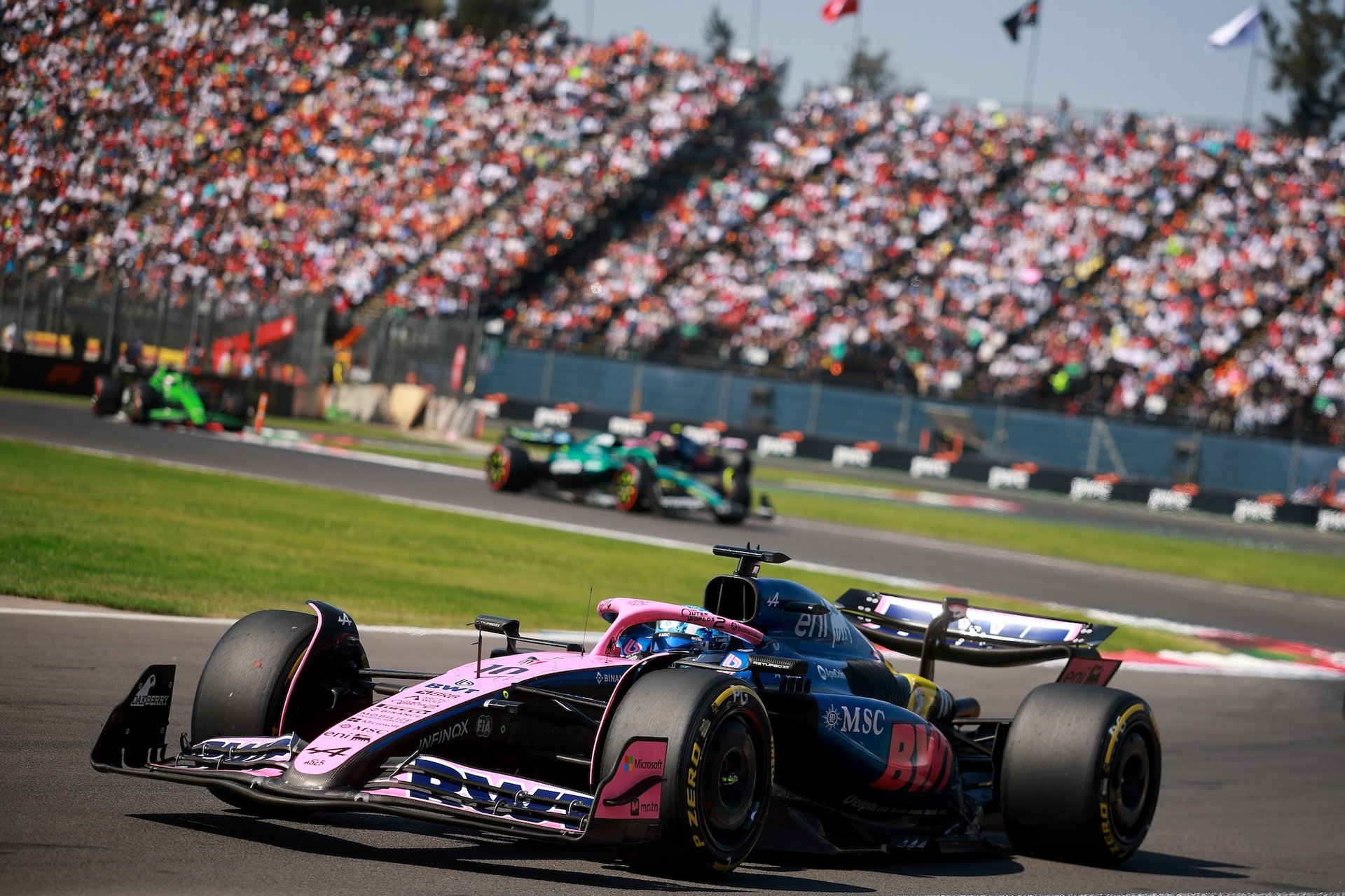 Mexico City, Mexico - October 26: Pierre Gasly Of France Driving The (10) Alpine F1 A525 Renault On Track During The F1 Grand Prix Of Mexico At Autodromo Hermanos Rodriguez On October 26, 2025 In Mexico City, Mexico. (Photo By Hector Vivas/Getty Images)