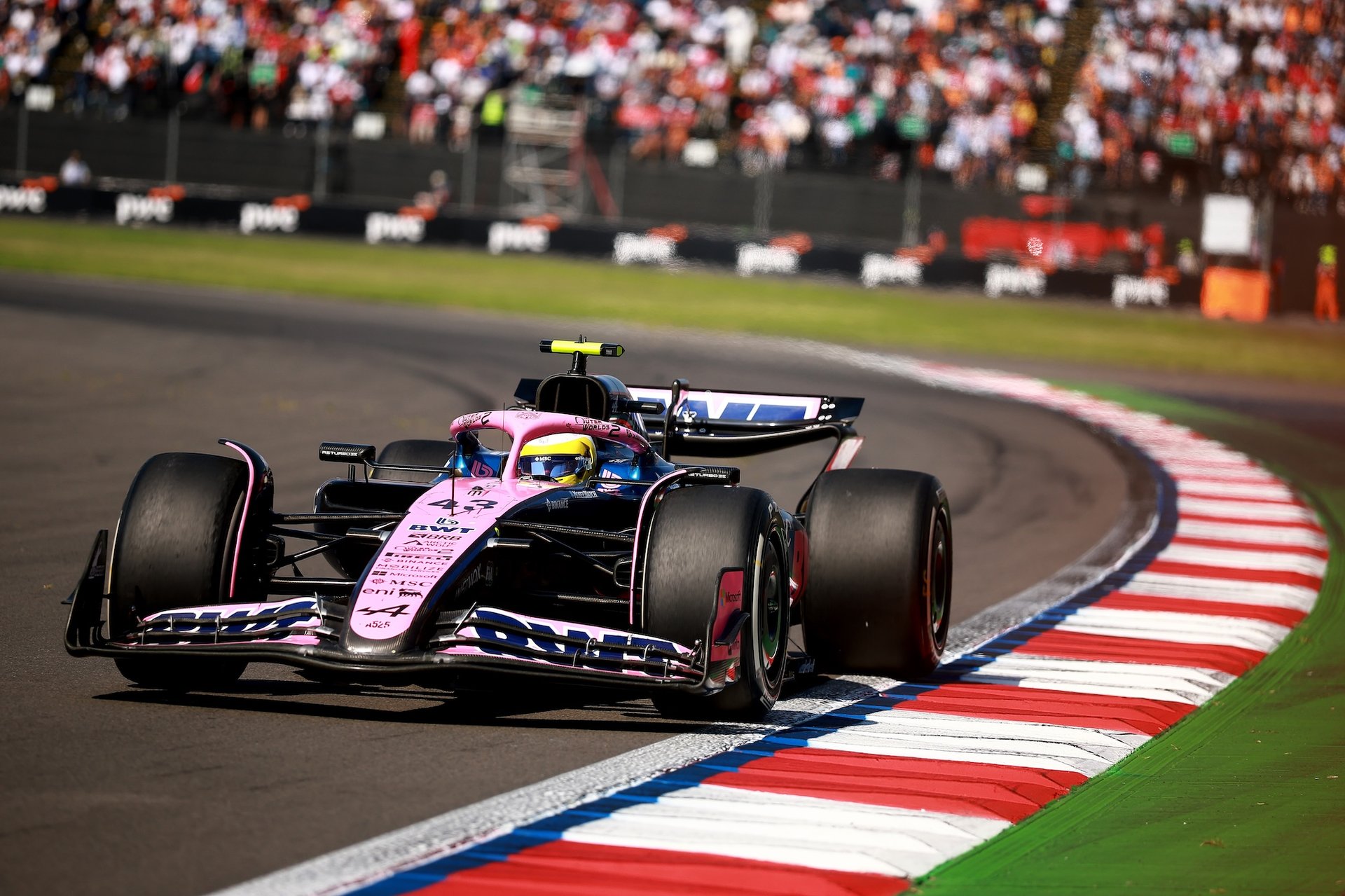 Mexico City, Mexico - October 26: Franco Colapinto Of Argentina Driving The (43) Alpine F1 A525 Renault On Track During The F1 Grand Prix Of Mexico At Autodromo Hermanos Rodriguez On October 26, 2025 In Mexico City, Mexico. (Photo By Hector Vivas/Getty Images)