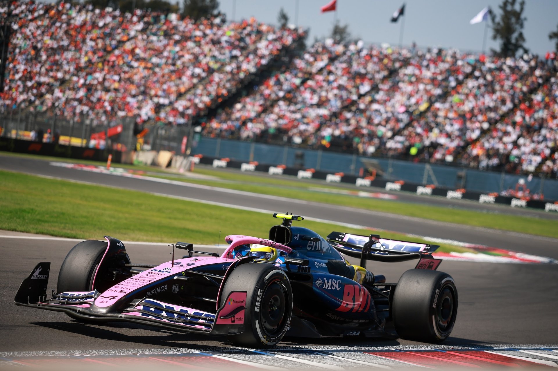 Mexico City, Mexico - October 26: Franco Colapinto Of Argentina Driving The (43) Alpine F1 A525 Renault On Track During The F1 Grand Prix Of Mexico At Autodromo Hermanos Rodriguez On October 26, 2025 In Mexico City, Mexico. (Photo By Hector Vivas/Getty Images)