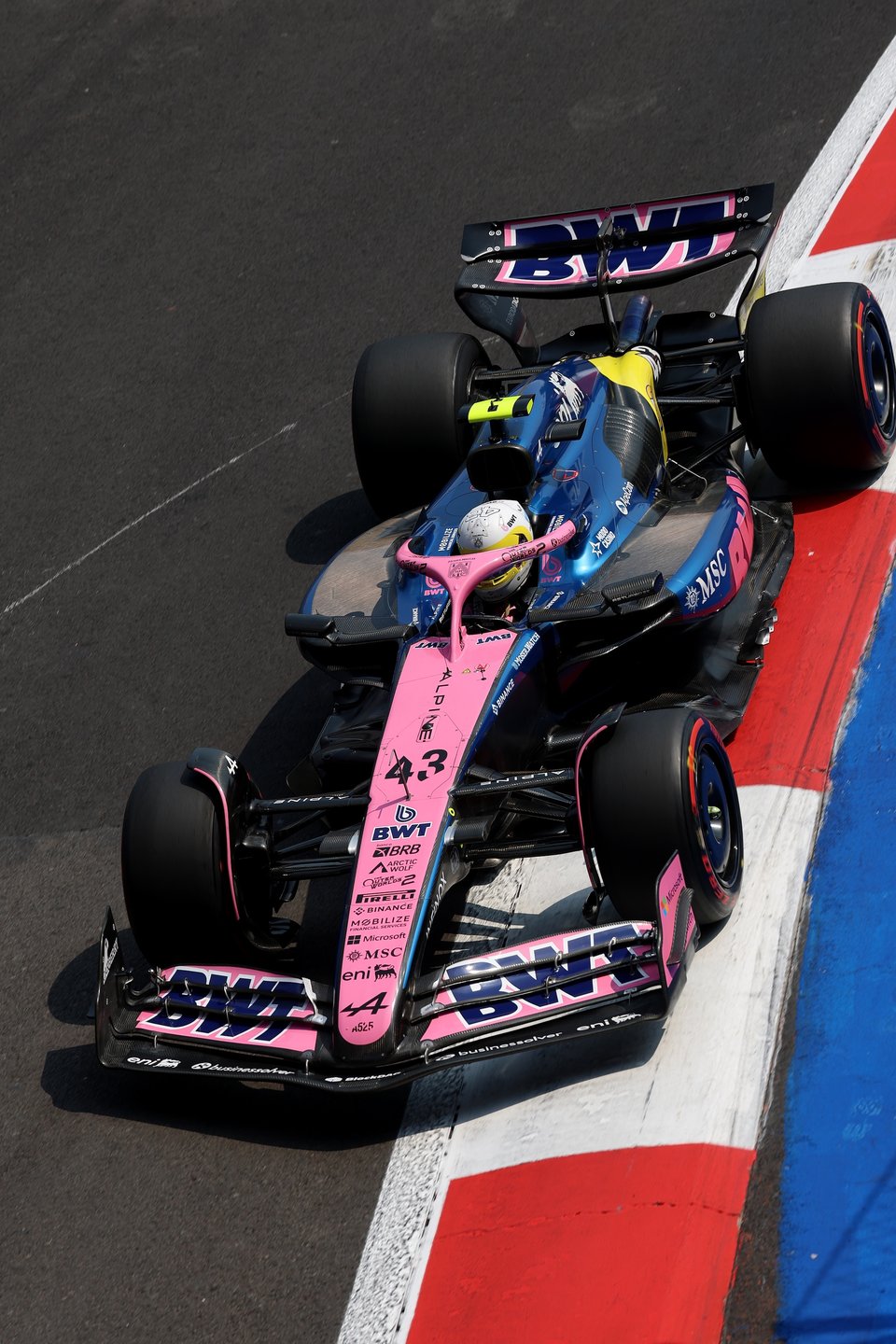 Mexico City, Mexico - October 25: Franco Colapinto Of Argentina Driving The (43) Alpine F1 A525 Renault On Track During Final Practice Ahead Of The F1 Grand Prix Of Mexico At Autodromo Hermanos Rodriguez On October 25, 2025 In Mexico City, Mexico. (Photo By Steven Tee/Lat Images)