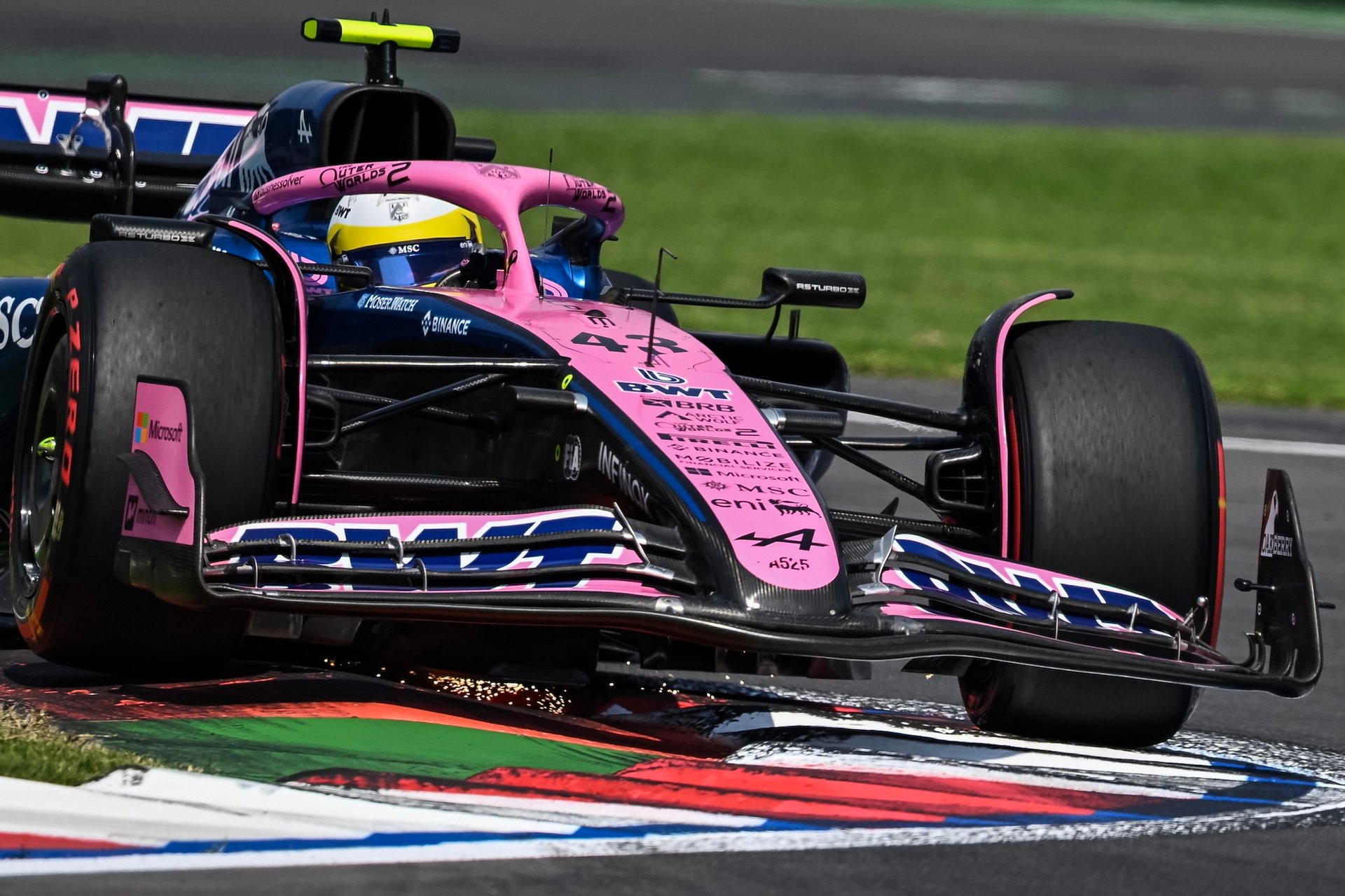 Mexico City, Mexico - October 25: Franco Colapinto Of Argentina Driving The (43) Alpine F1 A525 Renault On Track During Final Practice Ahead Of The F1 Grand Prix Of Mexico At Autodromo Hermanos Rodriguez On October 25, 2025 In Mexico City, Mexico. (Photo By Sam Bagnall/Sutton Images)