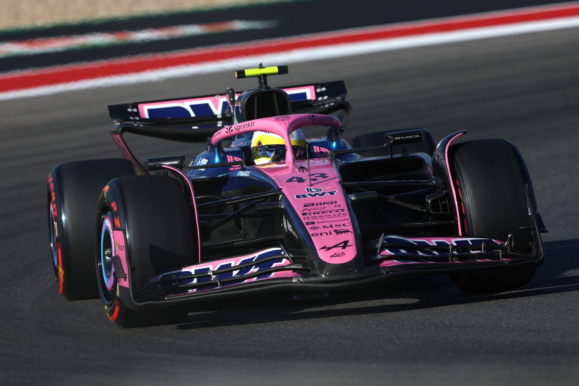 Austin, Texas - October 18: Franco Colapinto Of Argentina Driving The (43) Alpine F1 A525 Renault On Track During Qualifying Ahead Of The F1 Grand Prix Of United States At Circuit Of The Americas On October 18, 2025 In Austin, Texas. (Photo By Andy Hone/Lat Images)