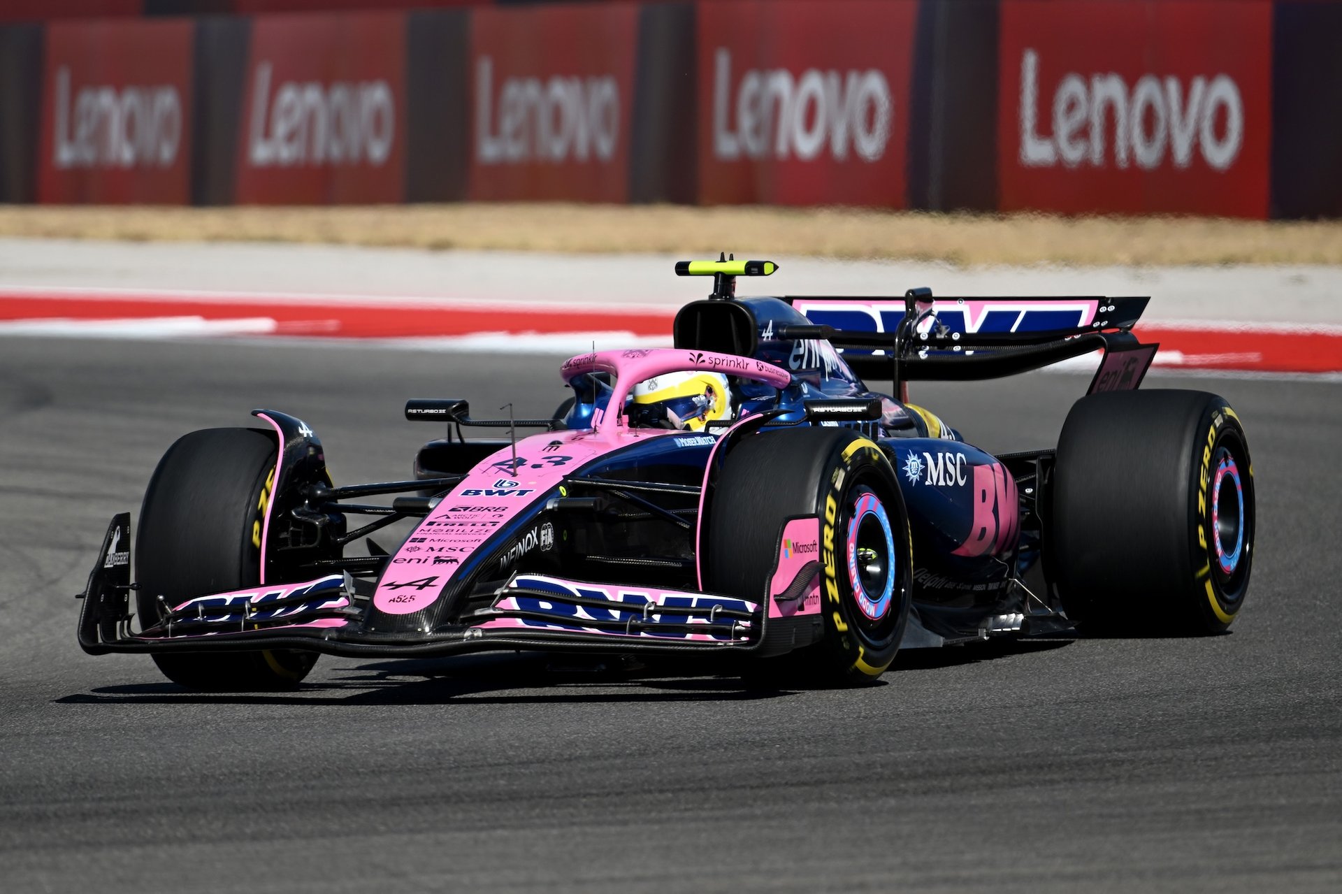 Austin, Texas - October 18: Franco Colapinto Of Argentina Driving The (43) Alpine F1 A525 Renault On Track During The Sprint Ahead Of The F1 Grand Prix Of United States At Circuit Of The Americas On October 18, 2025 In Austin, Texas. (Photo By Simon Galloway/Lat Images)