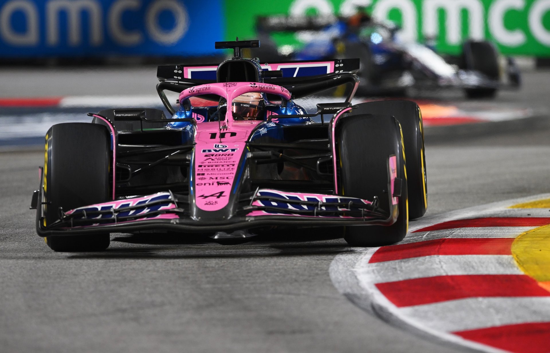 Singapore, Singapore - October 05: Pierre Gasly Of France Driving The (10) Alpine F1 A525 Renault On Track During To The F1 Grand Prix Of Singapore At Marina Bay Street Circuit On October 05, 2025 In Singapore, Singapore. (Photo By Rudy Carezzevoli/Getty Images)