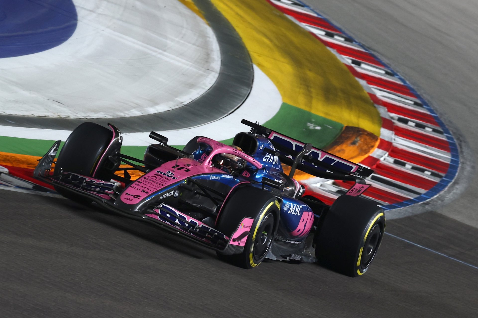 Singapore, Singapore - October 05: Pierre Gasly Of France Driving The (10) Alpine F1 A525 Renault On Track During To The F1 Grand Prix Of Singapore At Marina Bay Street Circuit On October 05, 2025 In Singapore, Singapore. (Photo By Mark Thompson/Getty Images)