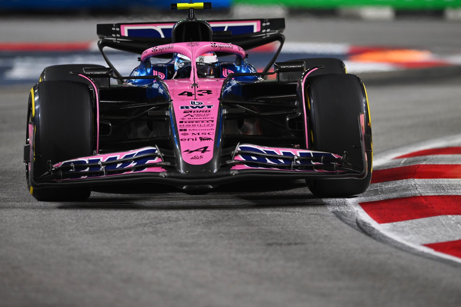 Singapore, Singapore - October 05: Franco Colapinto Of Argentina Driving The (43) Alpine F1 A525 Renault On Track During To The F1 Grand Prix Of Singapore At Marina Bay Street Circuit On October 05, 2025 In Singapore, Singapore. (Photo By Rudy Carezzevoli/Getty Images)