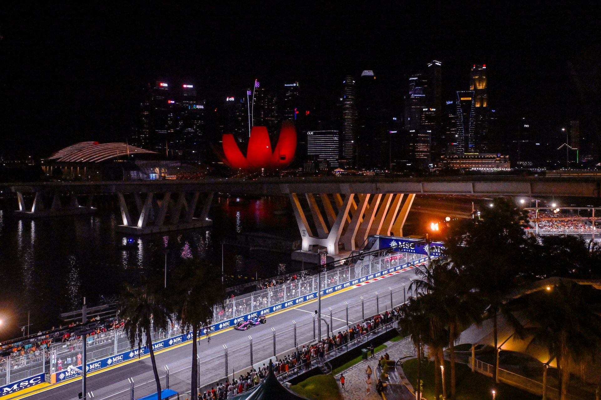 Singapore, Singapore - October 05: Pierre Gasly Of France Driving The (10) Alpine F1 A525 Renault On Track During To The F1 Grand Prix Of Singapore At Marina Bay Street Circuit On October 05, 2025 In Singapore, Singapore. (Photo By Rudy Carezzevoli/Getty Images)