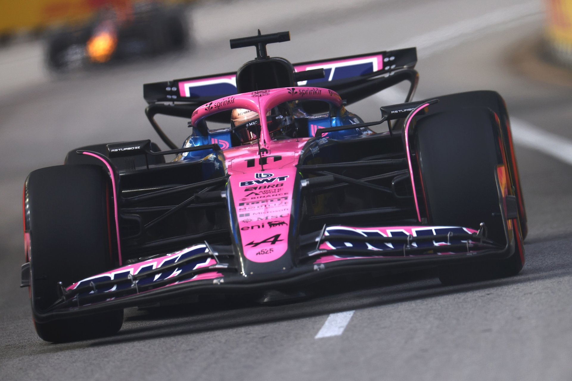 Singapore, Singapore - October 03: Pierre Gasly Of France Driving The (10) Alpine F1 A525 Renault On Track During Practice Ahead Of The F1 Grand Prix Of Singapore At Marina Bay Street Circuit On October 03, 2025 In Singapore, Singapore. (Photo By Zak Mauger/Lat Images)
