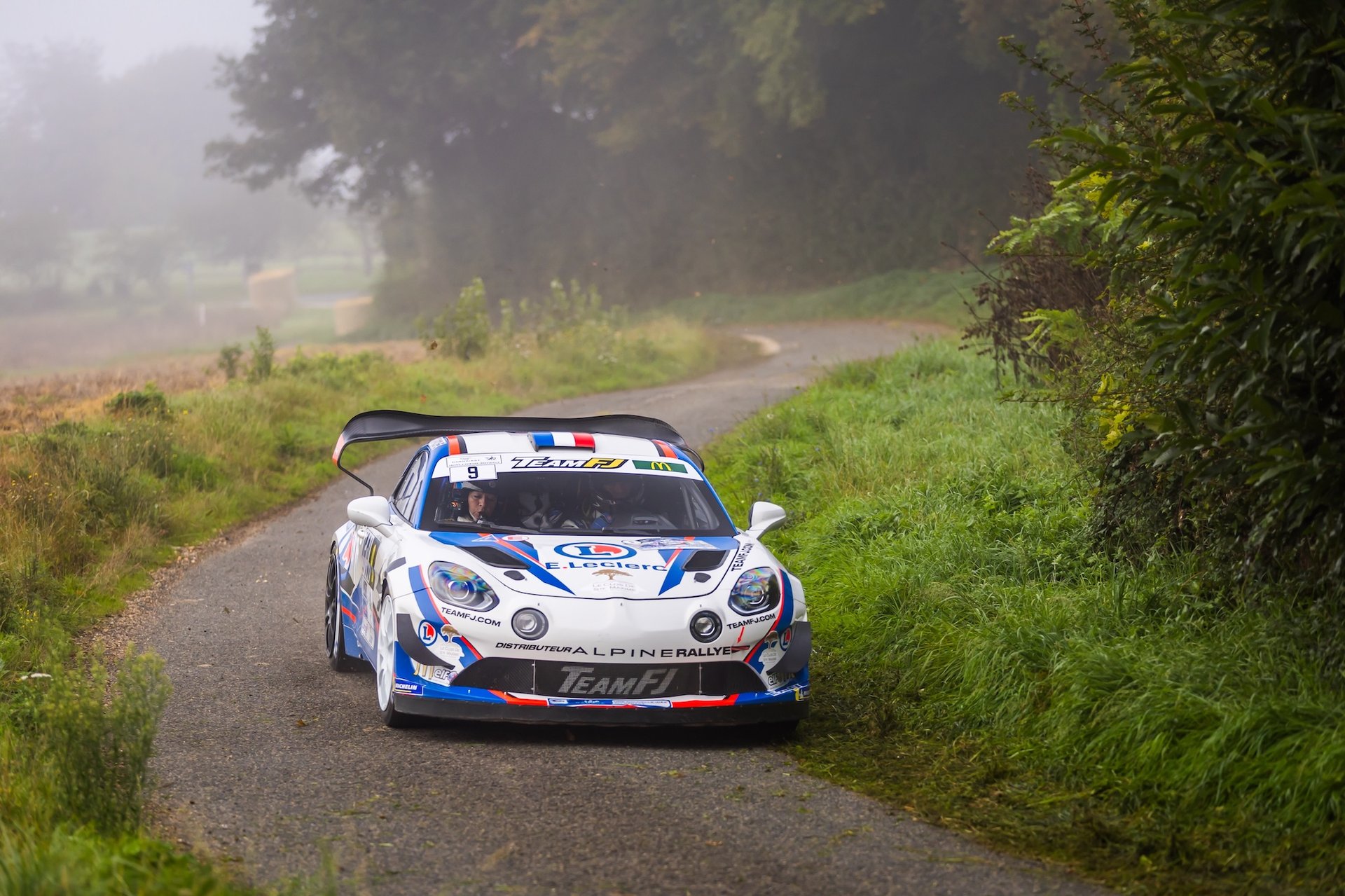 09 Roche Pierre, Roche Martine, Alpine A110 Gt+, Team Fj, Action During The Rallye Coeur De France 2025, 7Th Round Of The Championnat De France Des Rallyes 2025, From September 27 To 28, 2025 In Vendôme, France - Photo Bastien Roux / Dppi