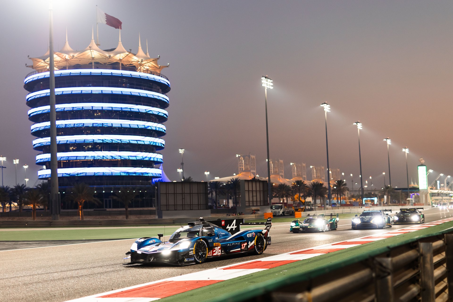 36 Makowiecki Frédéric (Fra), Gounon Jules (Fra), Schumacher Mick (Ger), Alpine Endurance Team, Alpine A424 #36, Hypercar, Action During The 8 Hours Of Bahrain 2025, 8Th Round Of The 2025 Fia World Endurance Championship, From November 6 To 8, 2025 On The Bahrain International Circuit In Sakhir, Bahrain - Photo Joao Filipe / Dppi