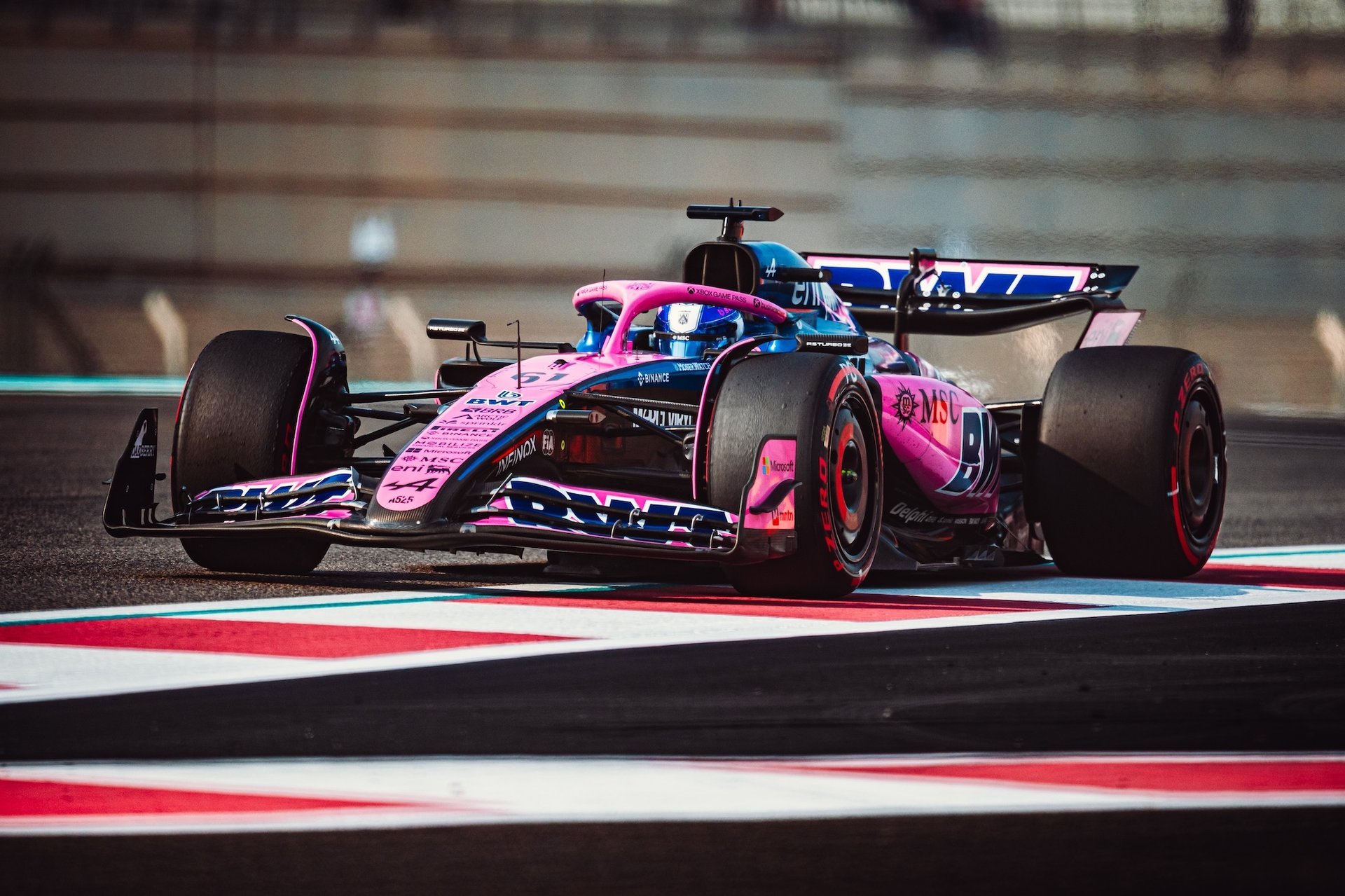 Bwt Alpine Formula One Team F1 A525 Pierre Gasly Franco Colapinto Paul Aron Grand Prix D'Abu Dhabi Essais Vendredi 2025